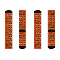 Fun Patterned Socks for Cozy Vibes | Unique Gift for Friends, Birthday Presents, Halloween Wear, Casual Style, Trendy Accessories