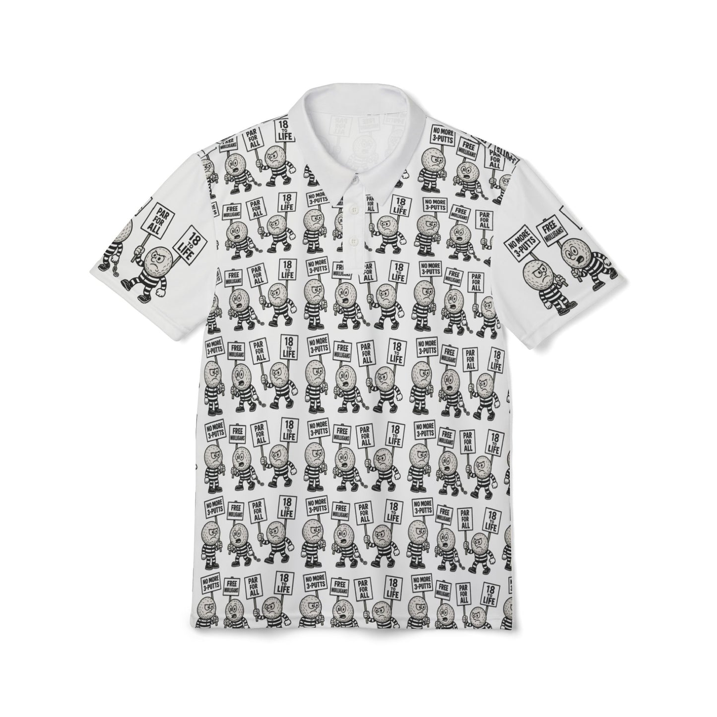 Playful Graphic Polo Shirt for Trendsetters, Unique Unisex Casual Wear, Fun Gift for Art Lovers, Perfect for Daily Wear, Cotton Blend Design