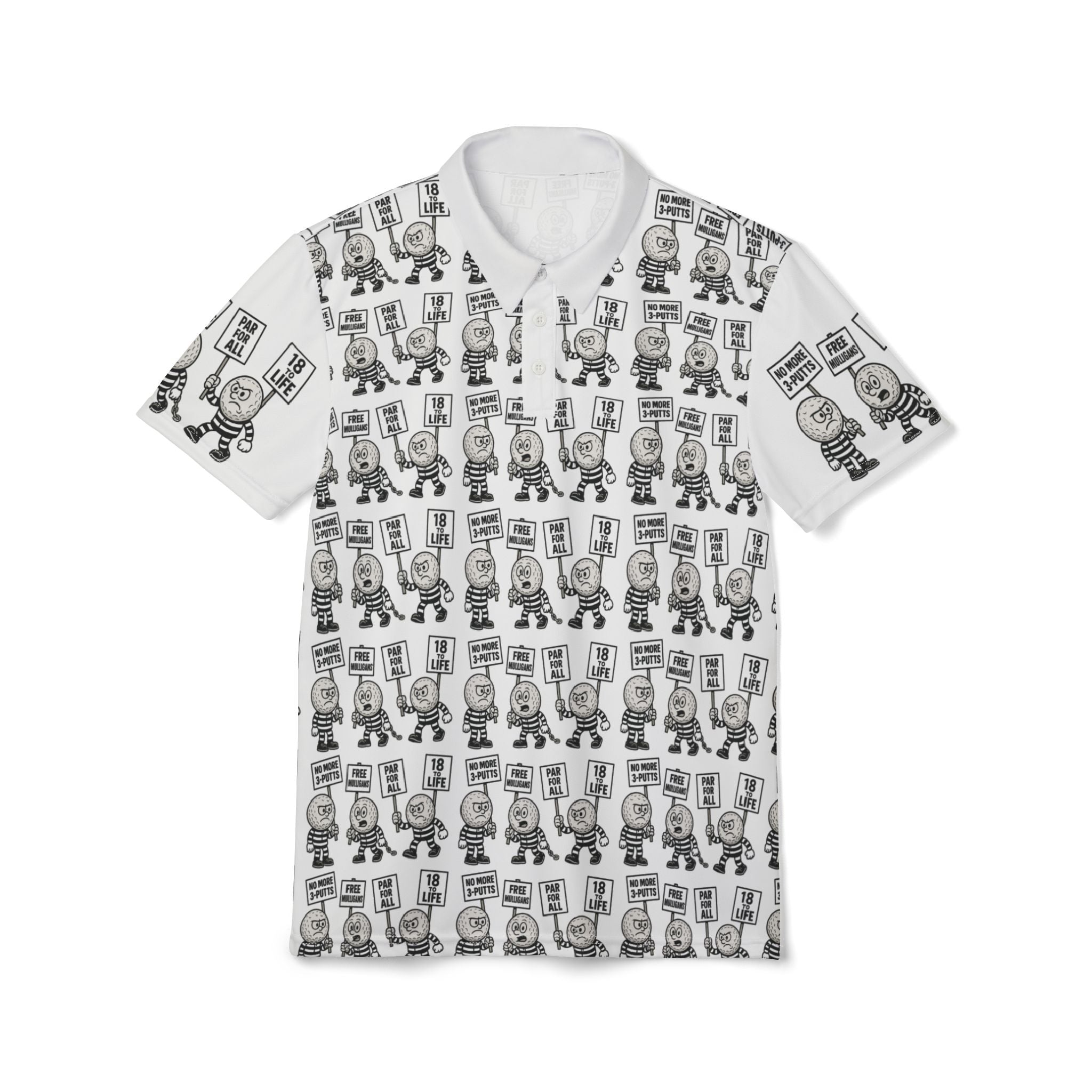 Playful Graphic Polo Shirt for Trendsetters, Unique Unisex Casual Wear, Fun Gift for Art Lovers, Perfect for Daily Wear, Cotton Blend Design