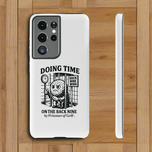 Doing Time on the Back Nine, Golf-Themed Phone Case, Funny Golf Gift, Golfer Accessory, Golf Lover's Case, Unique Sports Merchandise