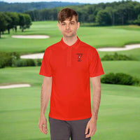 ⛳🔒 Prisoner of Golf® Wordmark – Performance Polo Shirt (Front Logo & Back Wordmark)