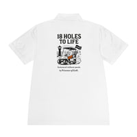 ⛳ 18 Holes to Life – Prisoner of Golf® Performance Polo Shirt (Front & Back Design)