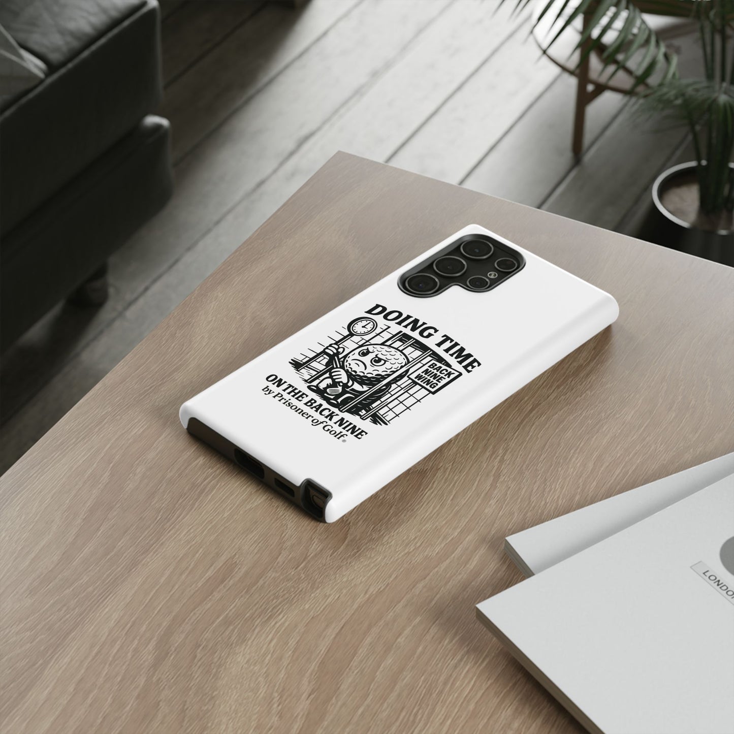 Doing Time on the Back Nine, Golf-Themed Phone Case, Funny Golf Gift, Golfer Accessory, Golf Lover's Case, Unique Sports Merchandise