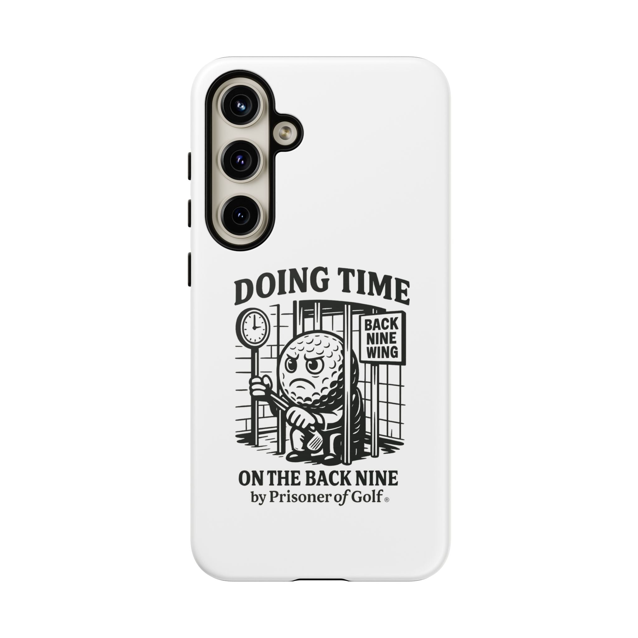 Doing Time on the Back Nine, Golf-Themed Phone Case, Funny Golf Gift, Golfer Accessory, Golf Lover's Case, Unique Sports Merchandise