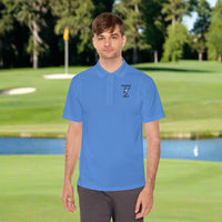 ⛳ Men's Sport Polo Shirt - 'Prisoner of Golf' Design, Casual Wear, Golf Enthusiast Gift, Summer Outfit, Athletic Polo (Front & Back Logo)