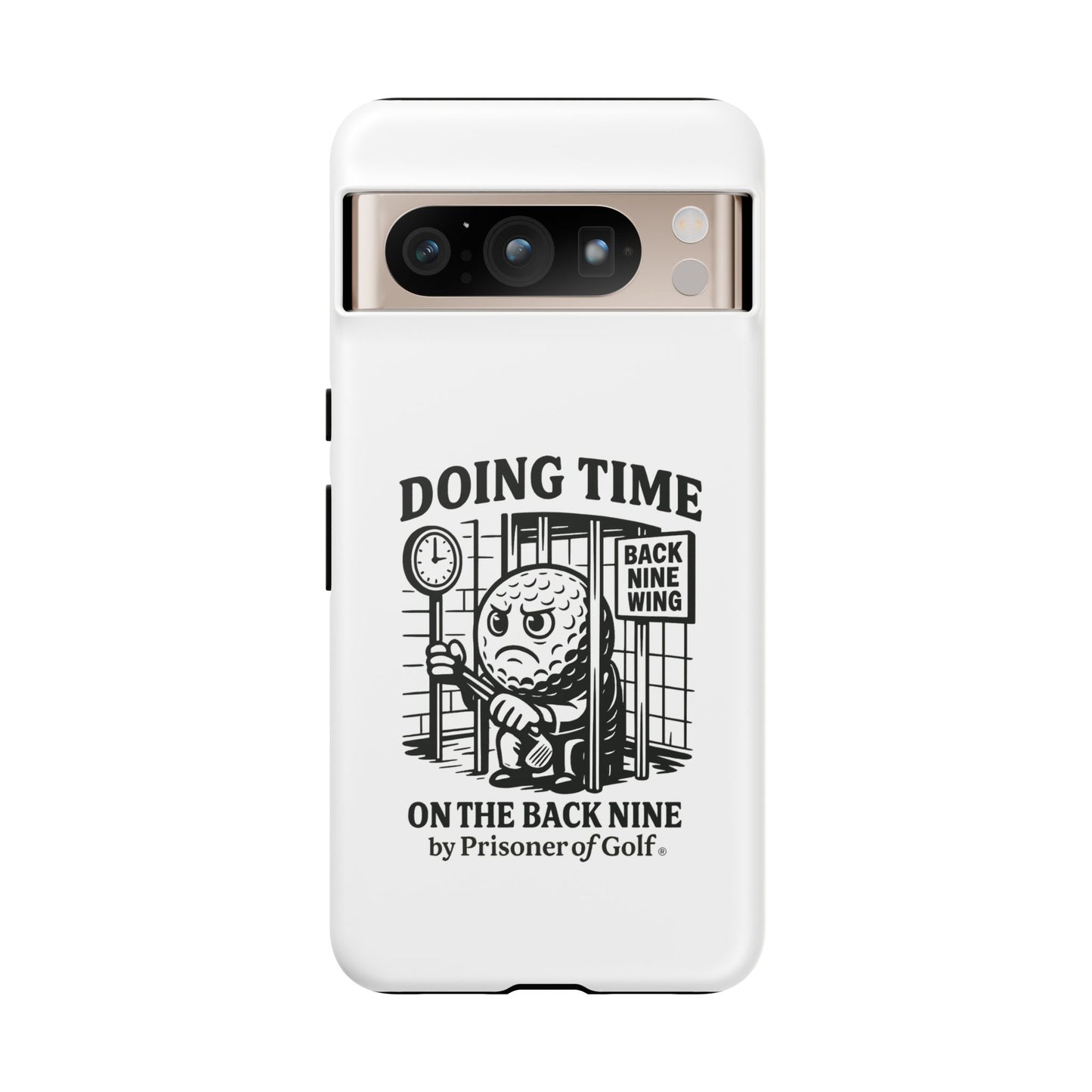 Doing Time on the Back Nine, Golf-Themed Phone Case, Funny Golf Gift, Golfer Accessory, Golf Lover's Case, Unique Sports Merchandise