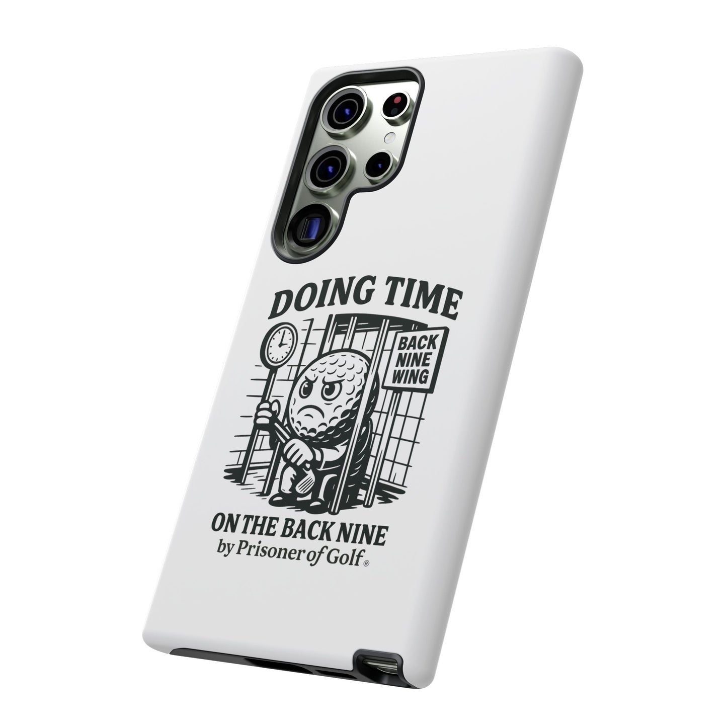 Doing Time on the Back Nine, Golf-Themed Phone Case, Funny Golf Gift, Golfer Accessory, Golf Lover's Case, Unique Sports Merchandise