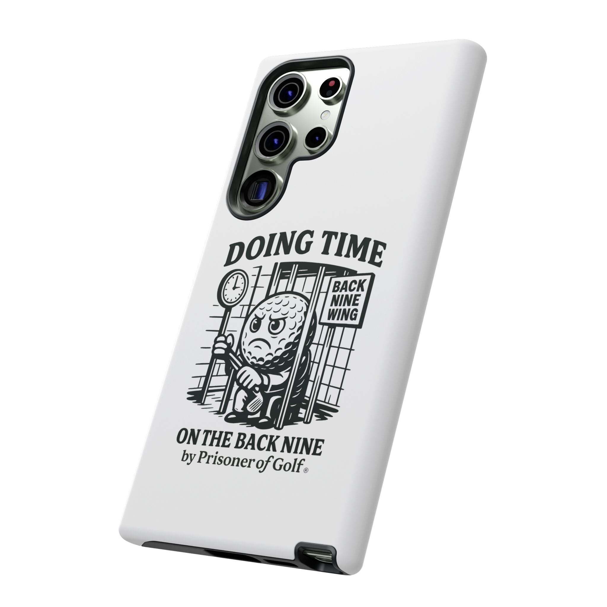 Doing Time on the Back Nine, Golf-Themed Phone Case, Funny Golf Gift, Golfer Accessory, Golf Lover's Case, Unique Sports Merchandise