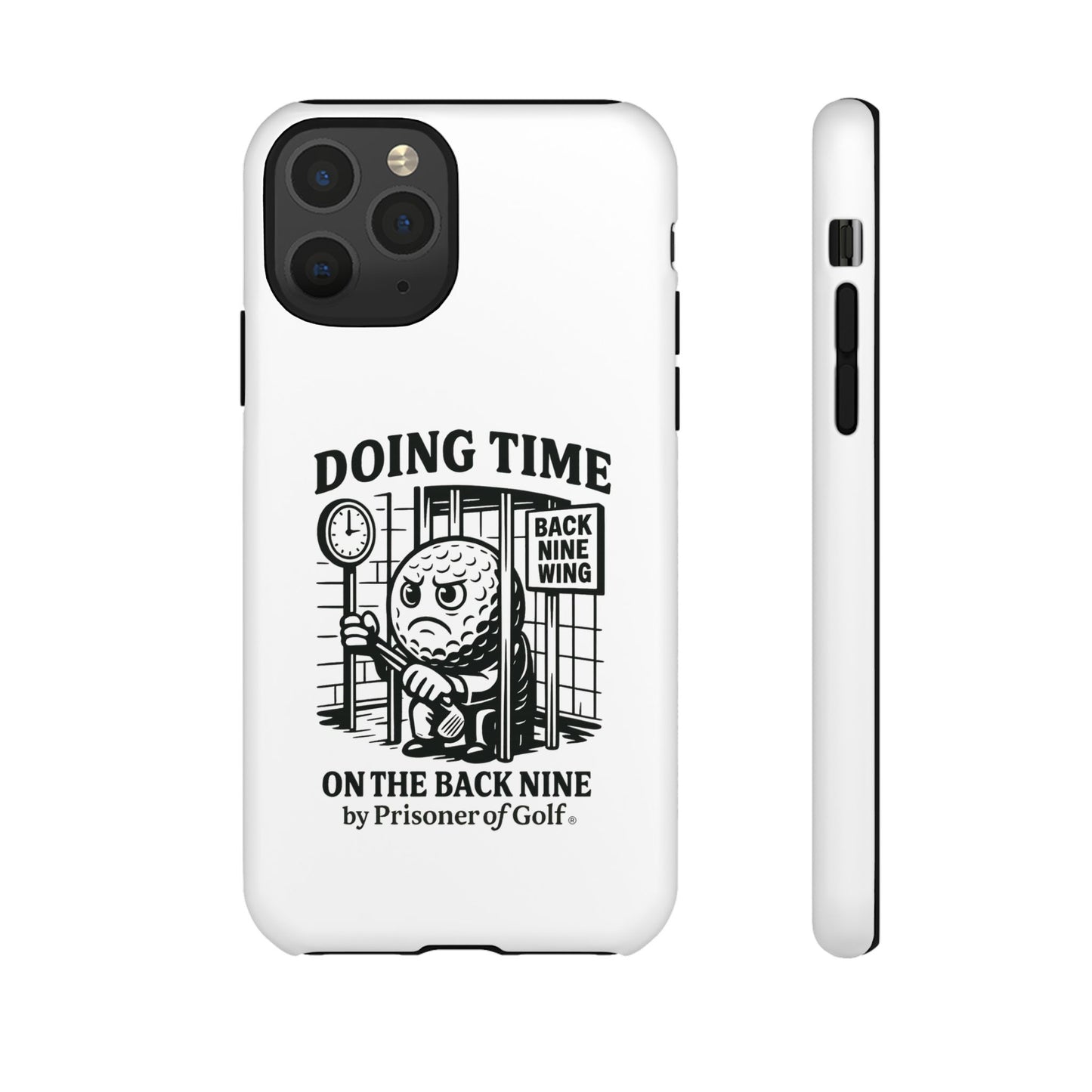Doing Time on the Back Nine, Golf-Themed Phone Case, Funny Golf Gift, Golfer Accessory, Golf Lover's Case, Unique Sports Merchandise