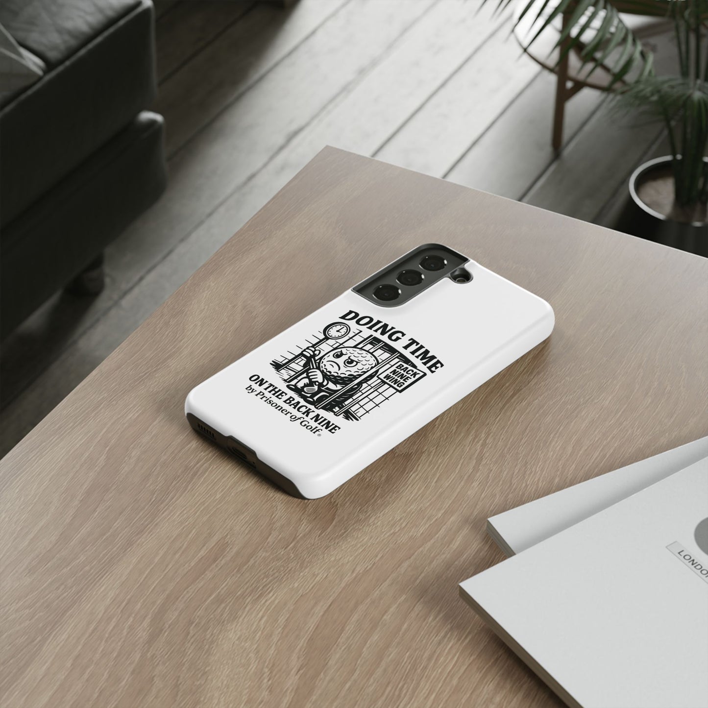 Doing Time on the Back Nine, Golf-Themed Phone Case, Funny Golf Gift, Golfer Accessory, Golf Lover's Case, Unique Sports Merchandise