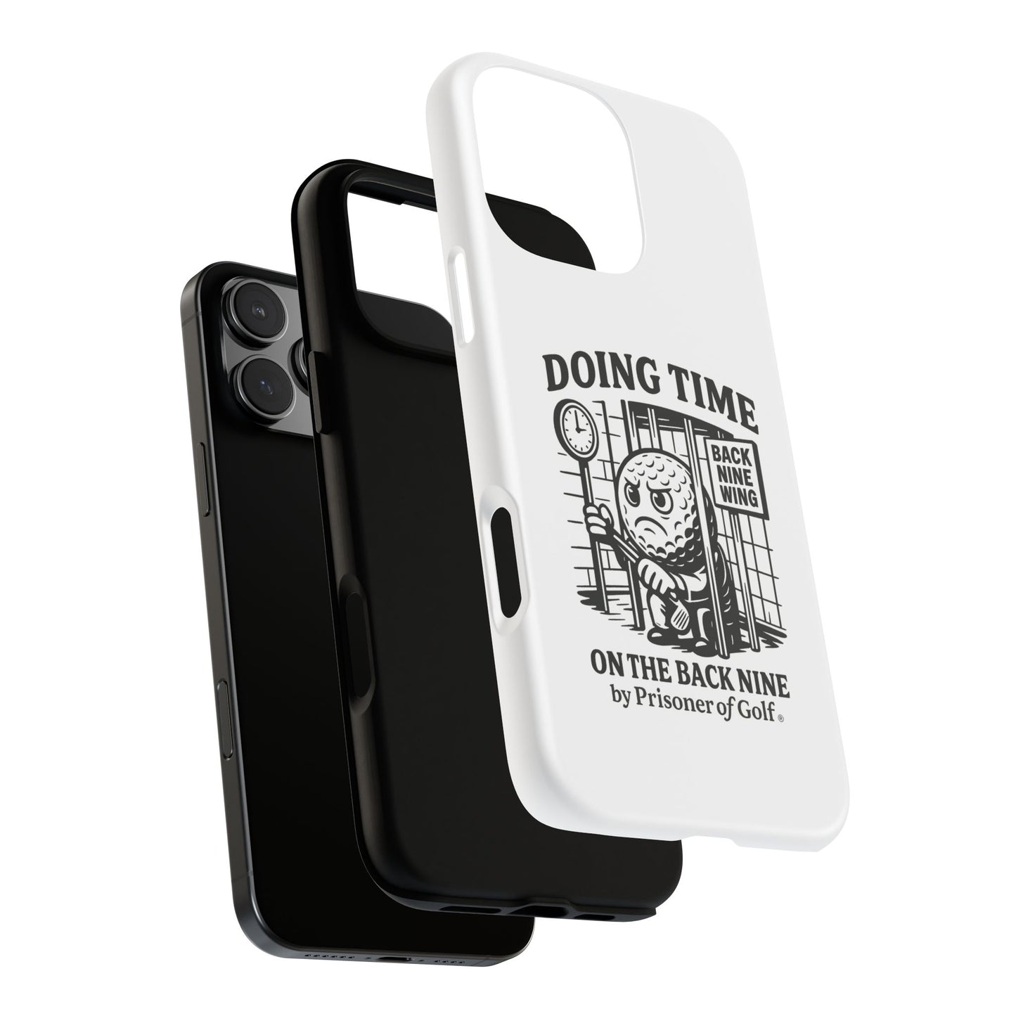 Doing Time on the Back Nine, Golf-Themed Phone Case, Funny Golf Gift, Golfer Accessory, Golf Lover's Case, Unique Sports Merchandise