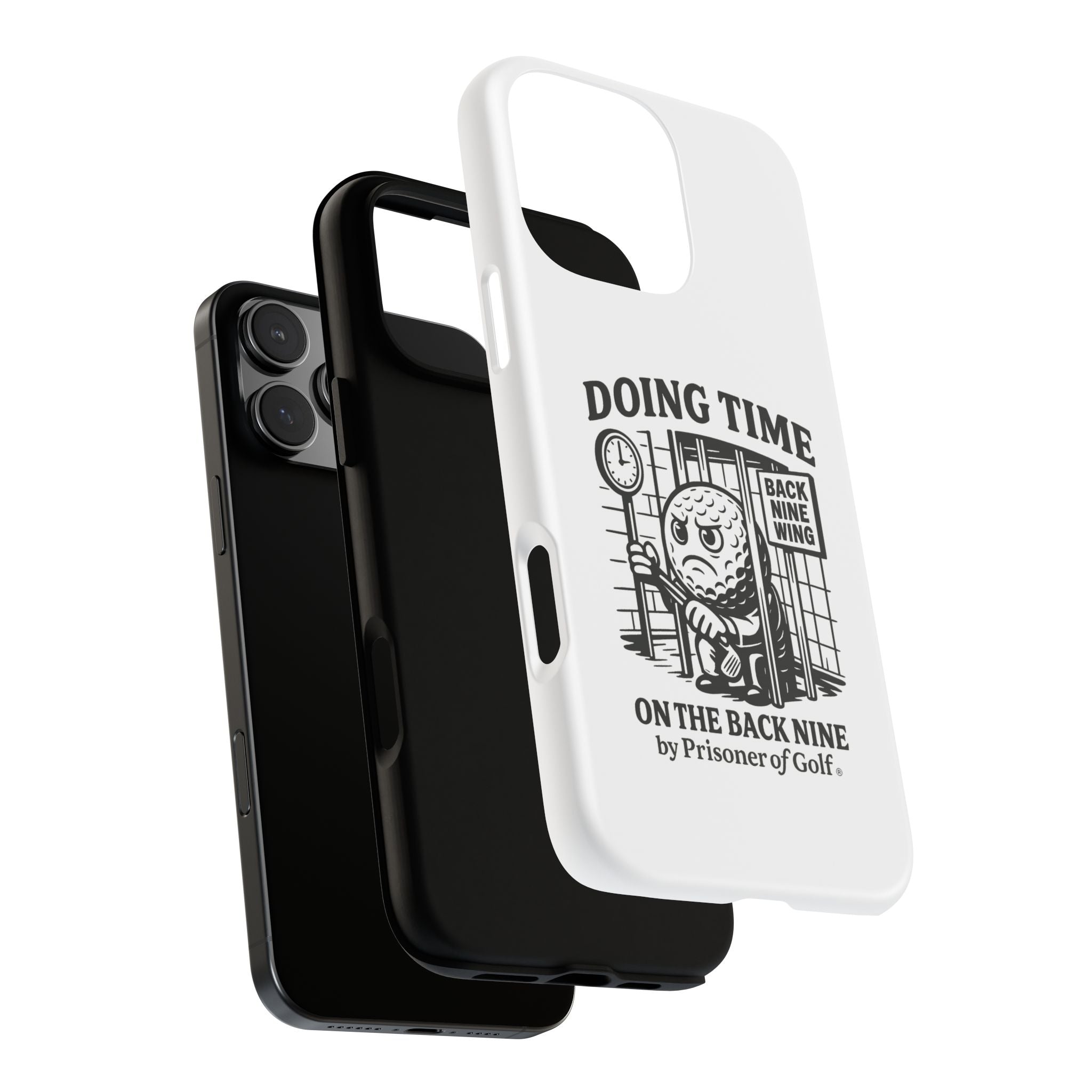 Doing Time on the Back Nine, Golf-Themed Phone Case, Funny Golf Gift, Golfer Accessory, Golf Lover's Case, Unique Sports Merchandise