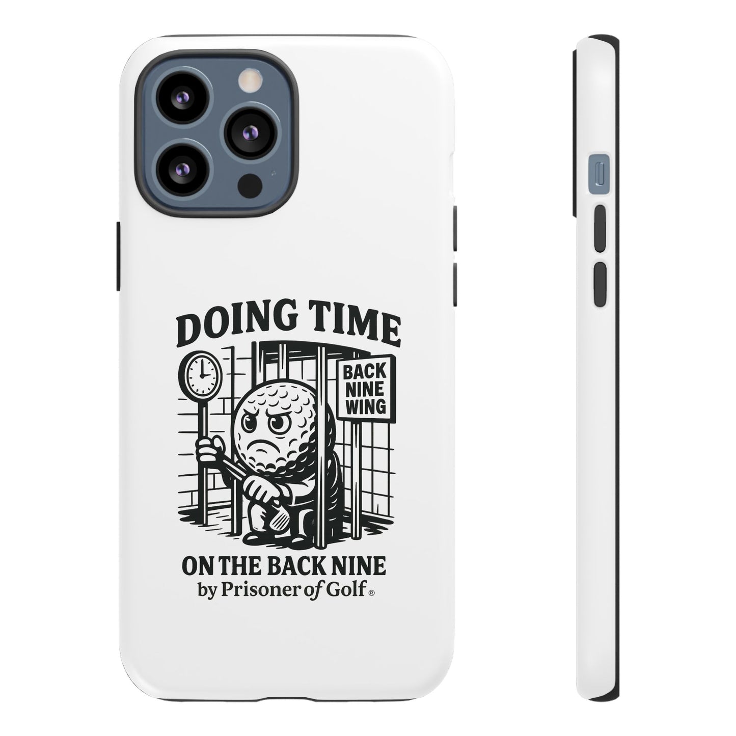 Doing Time on the Back Nine, Golf-Themed Phone Case, Funny Golf Gift, Golfer Accessory, Golf Lover's Case, Unique Sports Merchandise