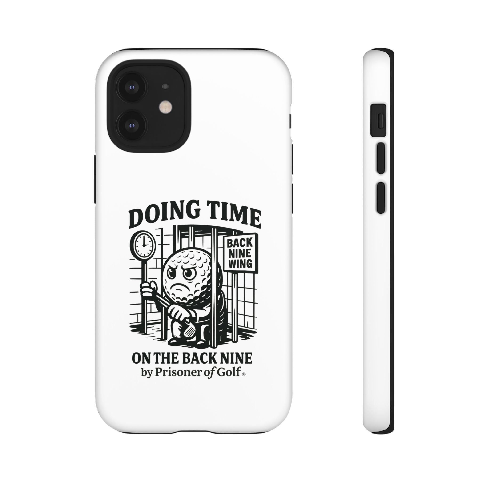 Doing Time on the Back Nine, Golf-Themed Phone Case, Funny Golf Gift, Golfer Accessory, Golf Lover's Case, Unique Sports Merchandise