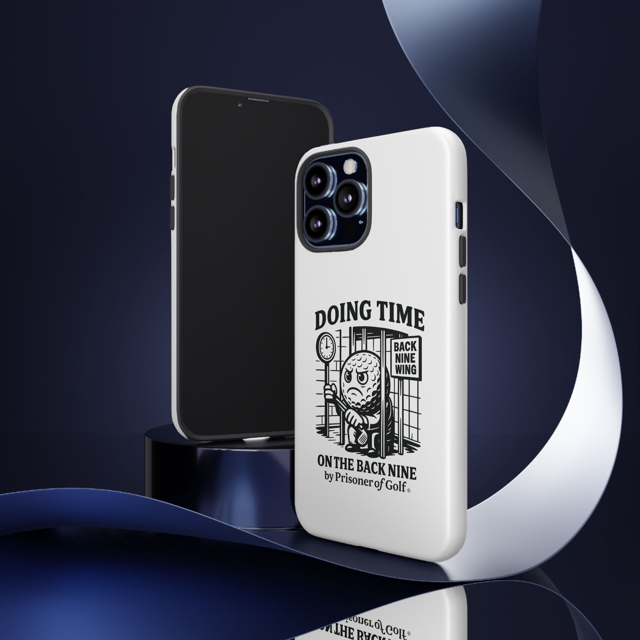 Doing Time on the Back Nine, Golf-Themed Phone Case, Funny Golf Gift, Golfer Accessory, Golf Lover's Case, Unique Sports Merchandise