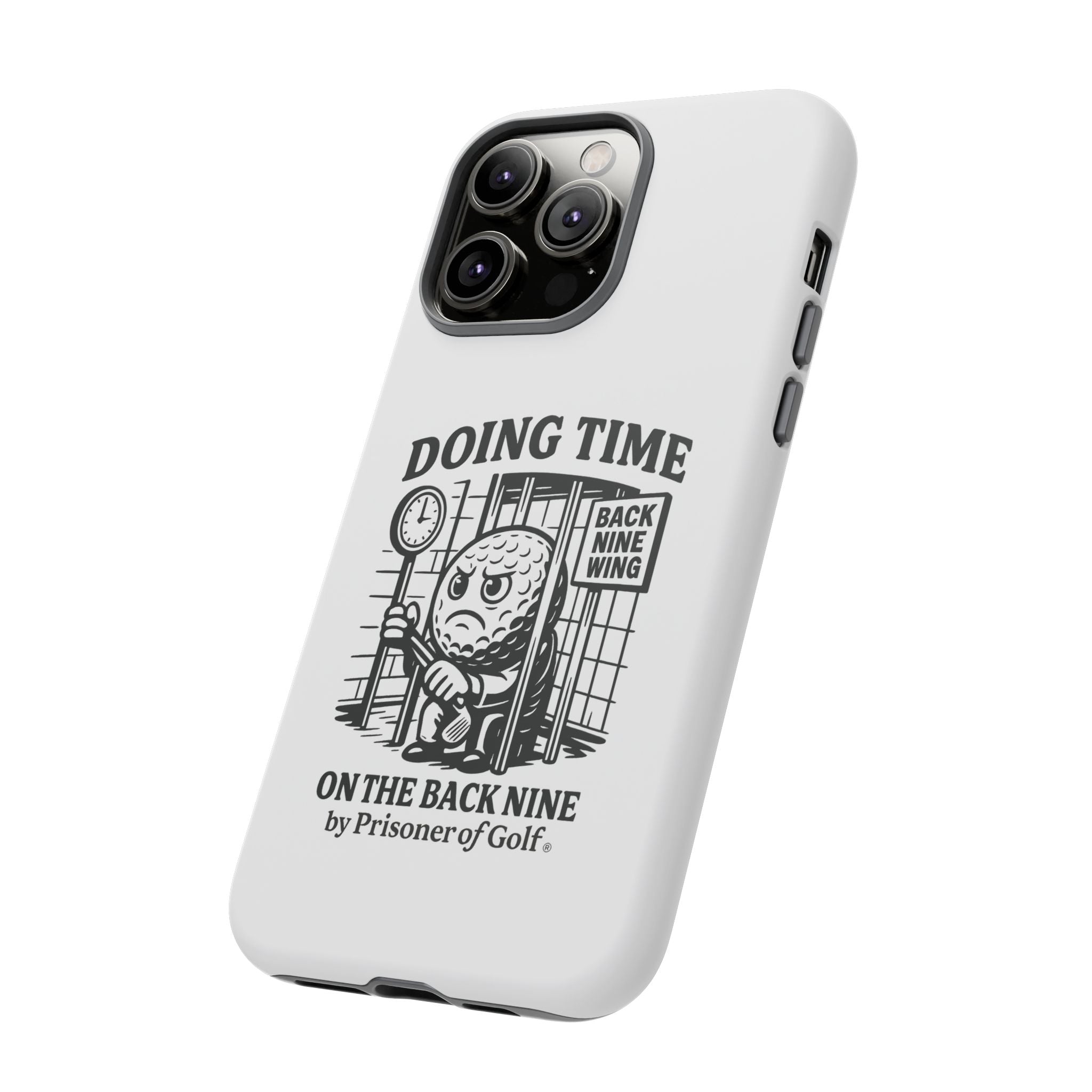 Doing Time on the Back Nine, Golf-Themed Phone Case, Funny Golf Gift, Golfer Accessory, Golf Lover's Case, Unique Sports Merchandise
