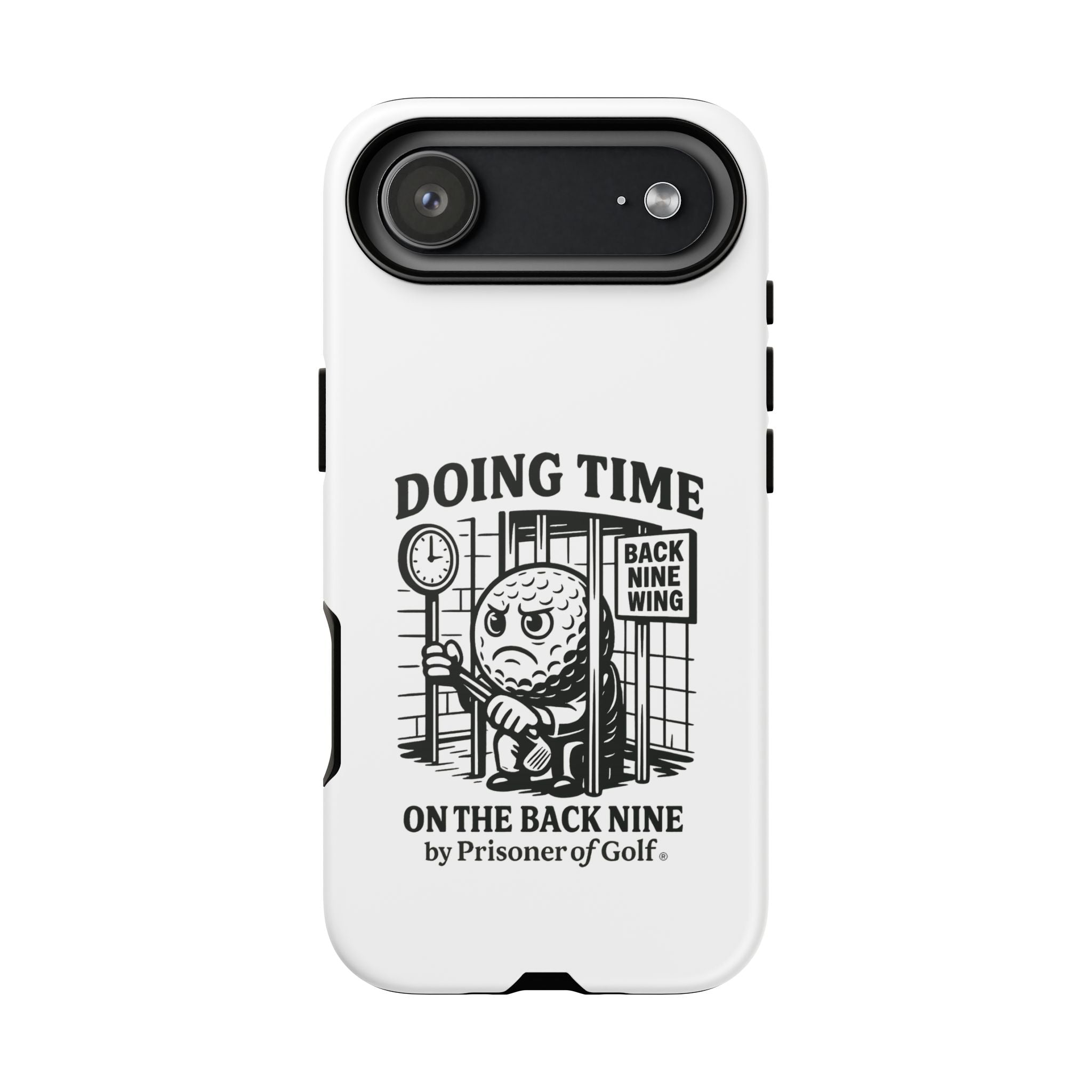 Doing Time on the Back Nine, Golf-Themed Phone Case, Funny Golf Gift, Golfer Accessory, Golf Lover's Case, Unique Sports Merchandise