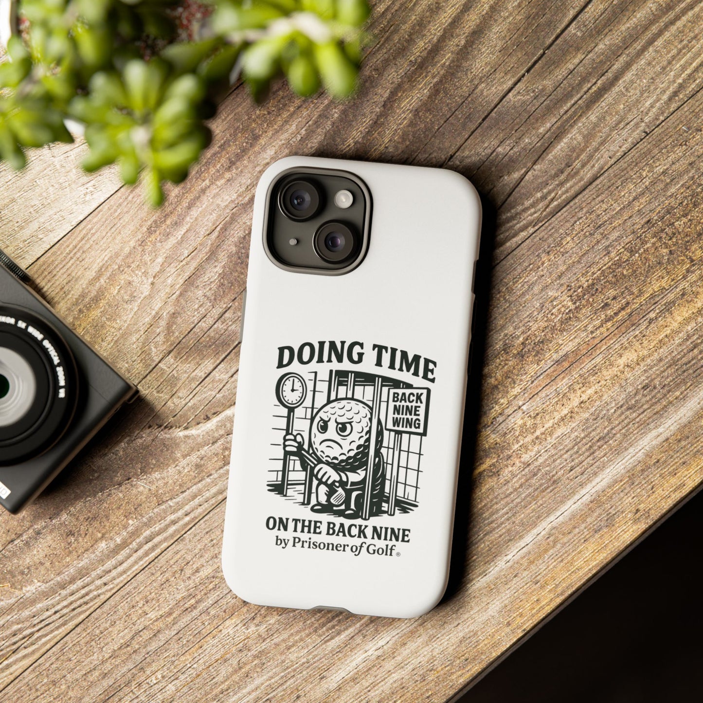 Doing Time on the Back Nine, Golf-Themed Phone Case, Funny Golf Gift, Golfer Accessory, Golf Lover's Case, Unique Sports Merchandise