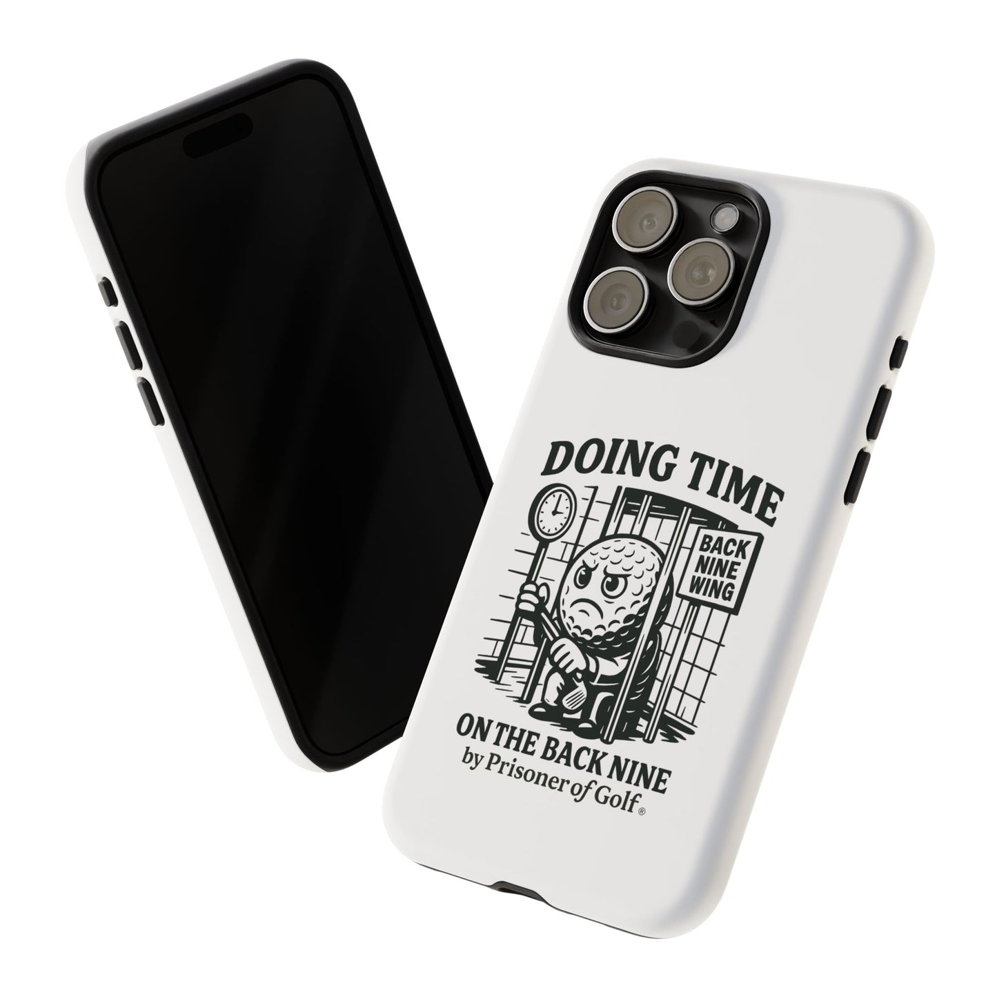 Doing Time on the Back Nine, Golf-Themed Phone Case, Funny Golf Gift, Golfer Accessory, Golf Lover's Case, Unique Sports Merchandise