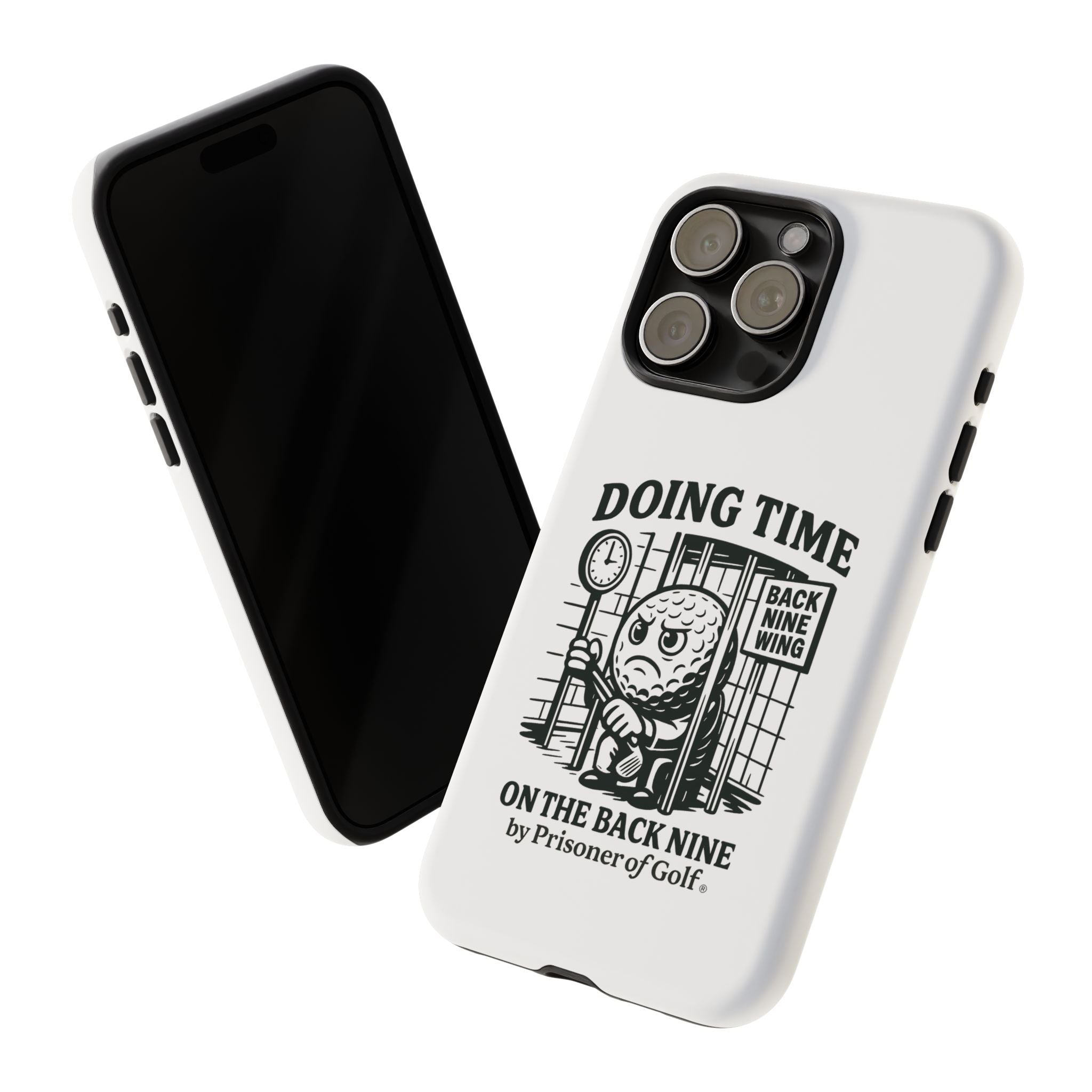 Doing Time on the Back Nine, Golf-Themed Phone Case, Funny Golf Gift, Golfer Accessory, Golf Lover's Case, Unique Sports Merchandise