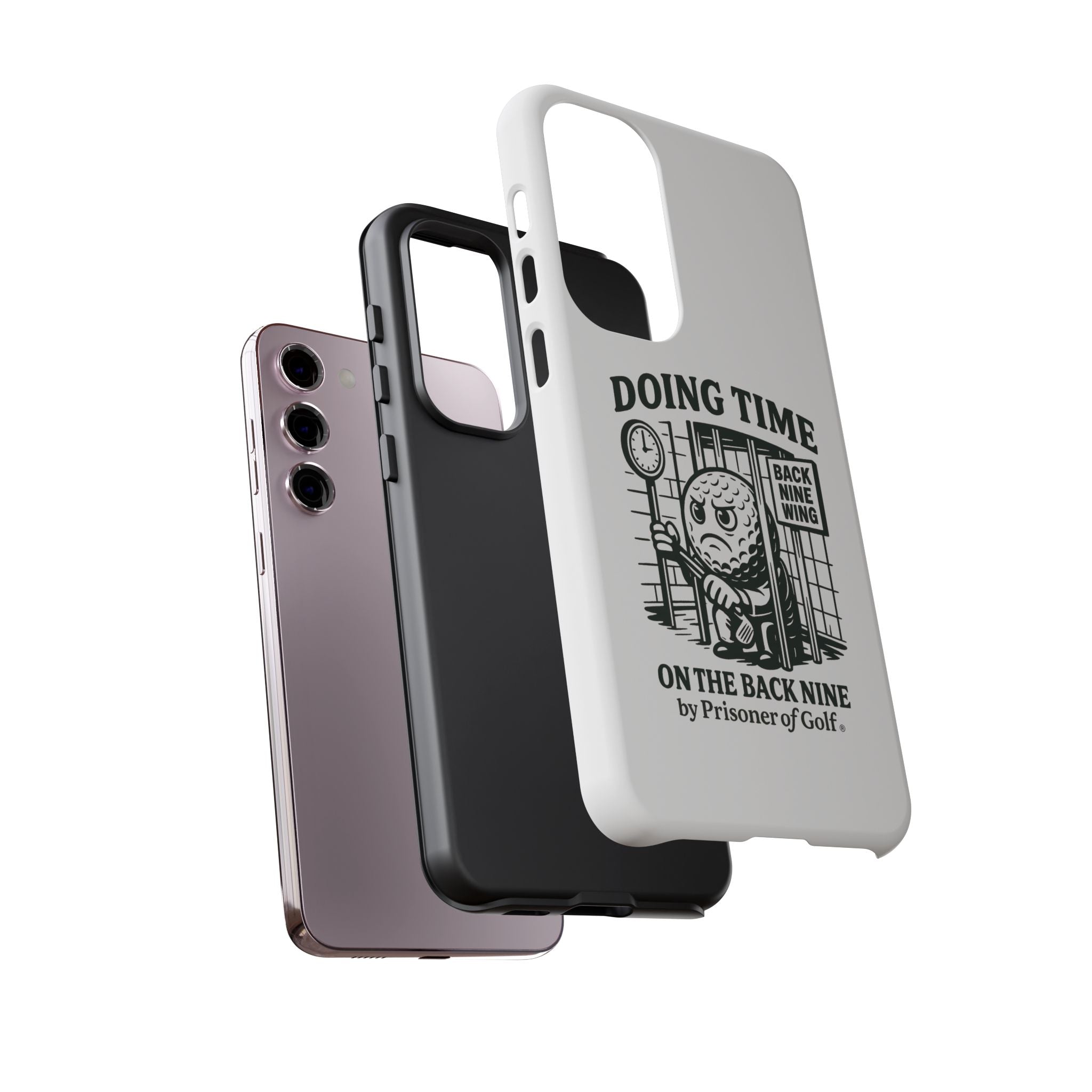 Doing Time on the Back Nine, Golf-Themed Phone Case, Funny Golf Gift, Golfer Accessory, Golf Lover's Case, Unique Sports Merchandise