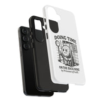 Doing Time on the Back Nine, Golf-Themed Phone Case, Funny Golf Gift, Golfer Accessory, Golf Lover's Case, Unique Sports Merchandise