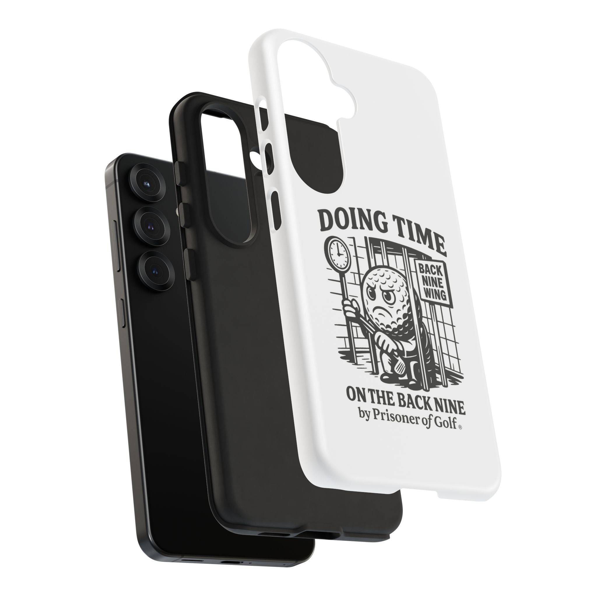Doing Time on the Back Nine, Golf-Themed Phone Case, Funny Golf Gift, Golfer Accessory, Golf Lover's Case, Unique Sports Merchandise