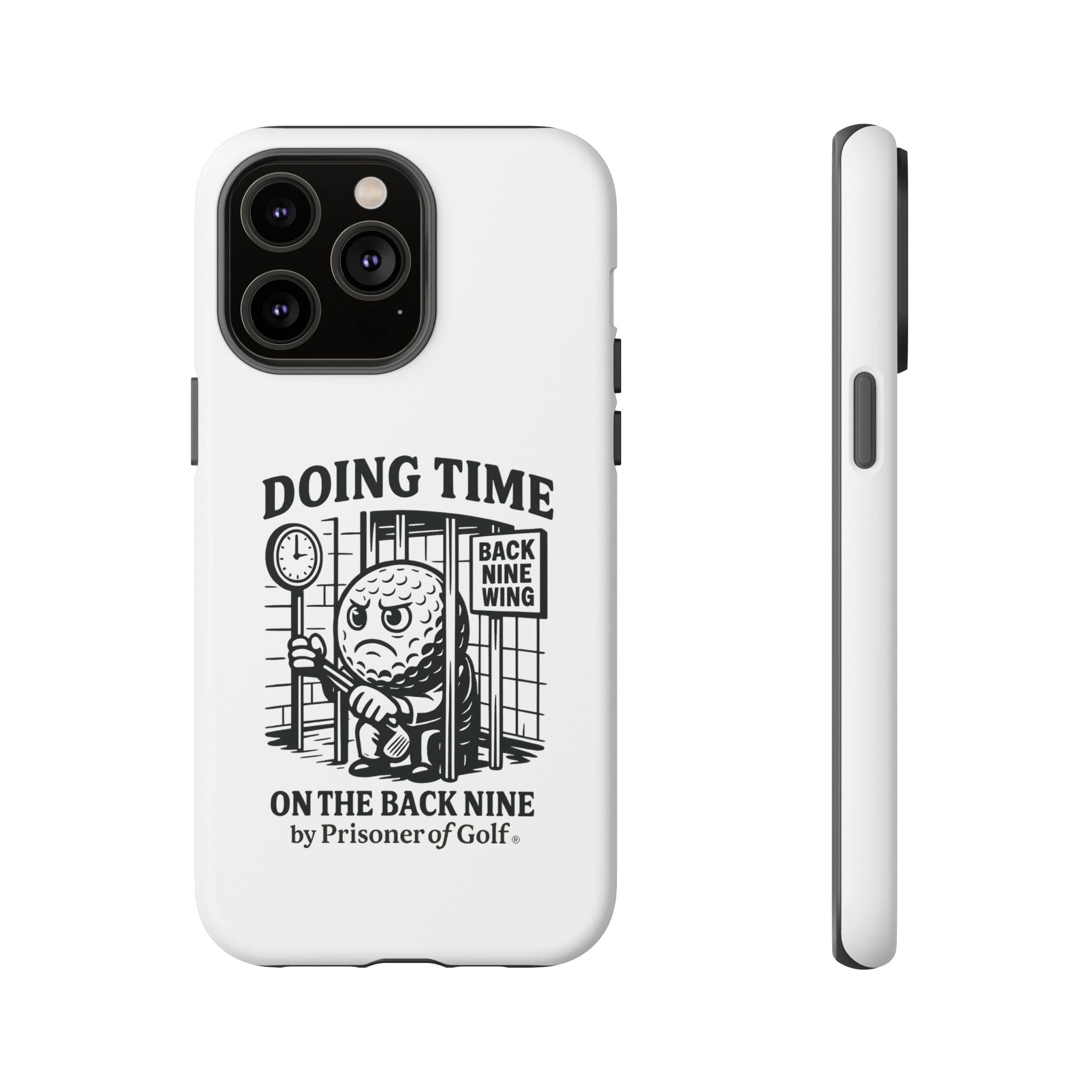 Doing Time on the Back Nine, Golf-Themed Phone Case, Funny Golf Gift, Golfer Accessory, Golf Lover's Case, Unique Sports Merchandise