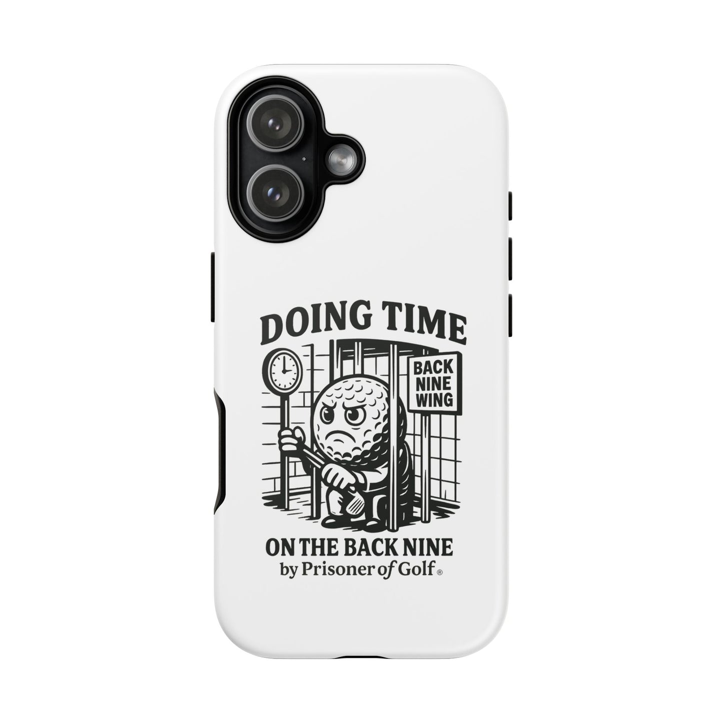 Doing Time on the Back Nine, Golf-Themed Phone Case, Funny Golf Gift, Golfer Accessory, Golf Lover's Case, Unique Sports Merchandise