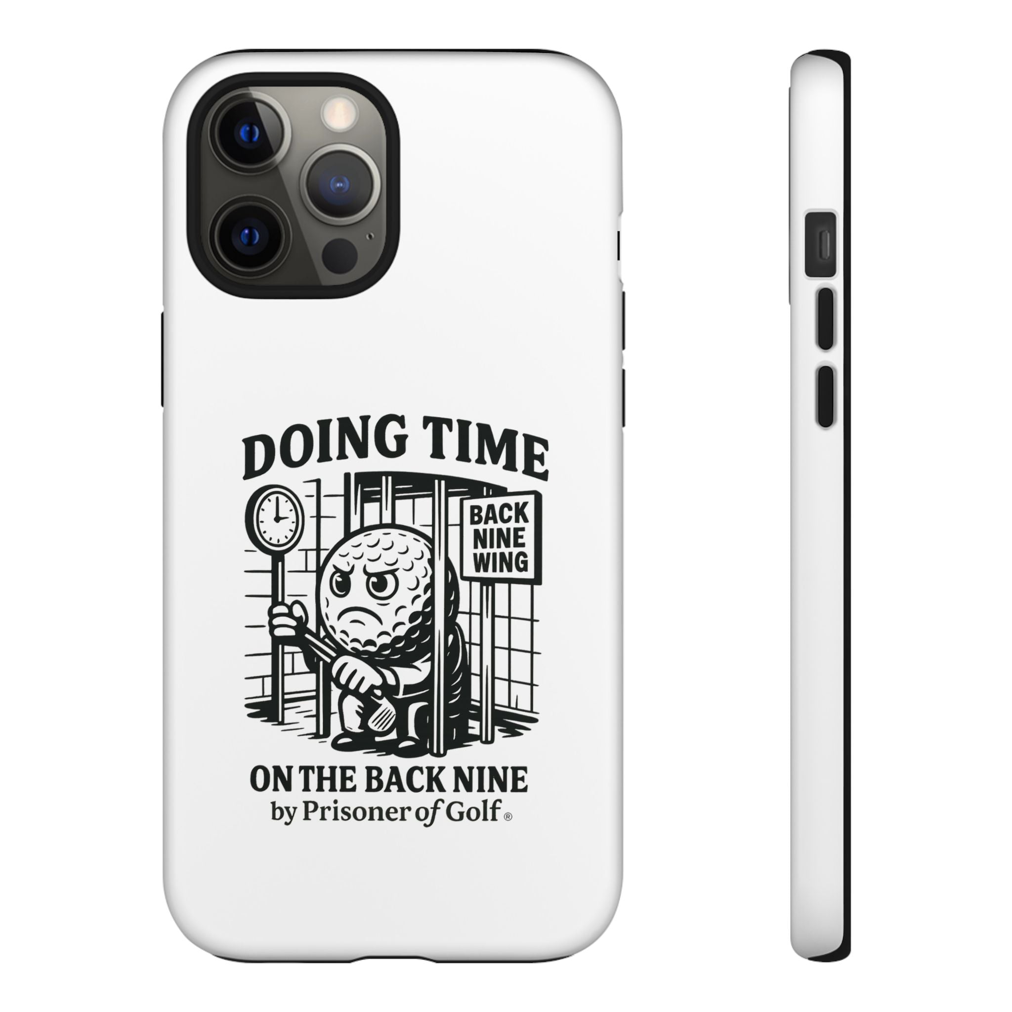 Doing Time on the Back Nine, Golf-Themed Phone Case, Funny Golf Gift, Golfer Accessory, Golf Lover's Case, Unique Sports Merchandise