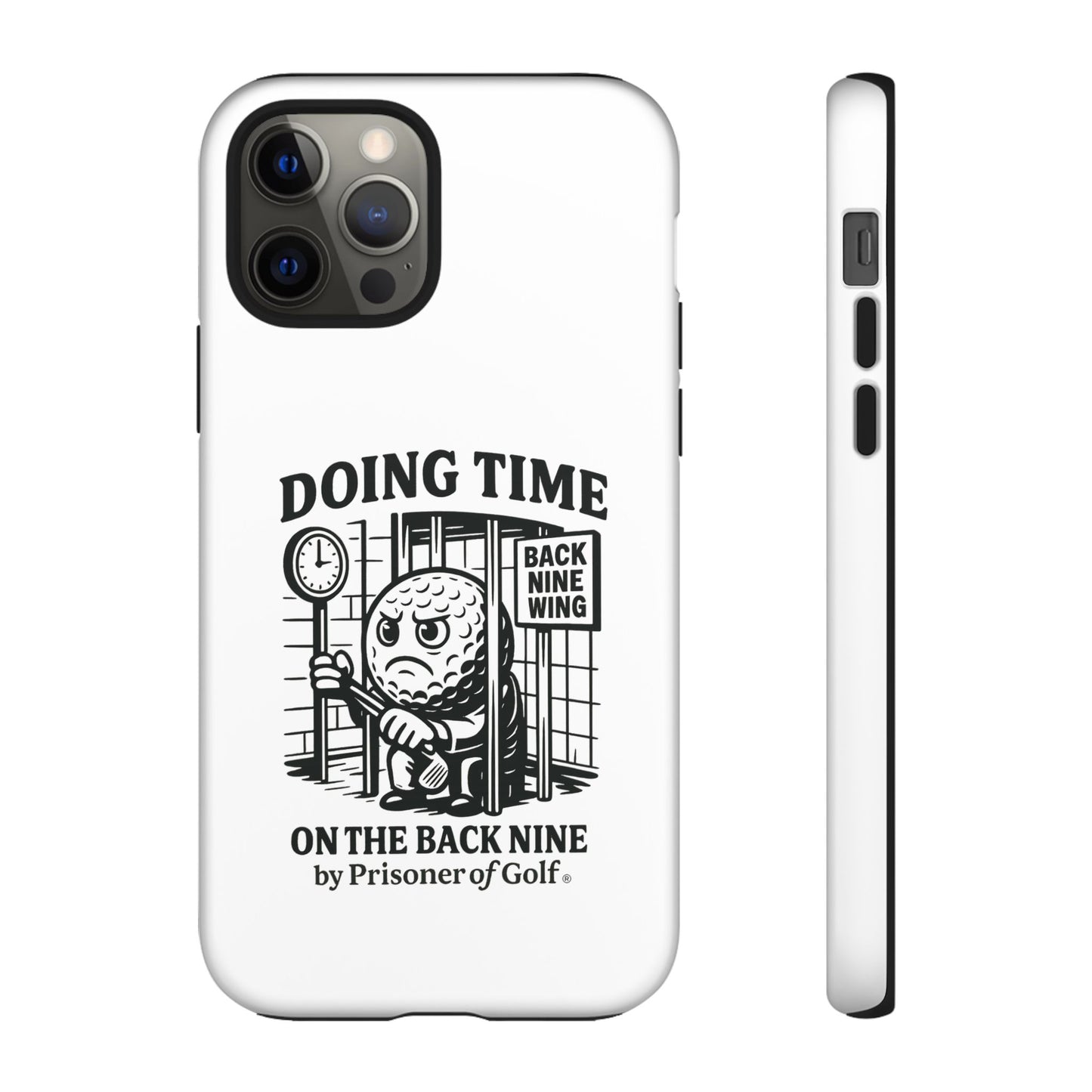 Doing Time on the Back Nine, Golf-Themed Phone Case, Funny Golf Gift, Golfer Accessory, Golf Lover's Case, Unique Sports Merchandise