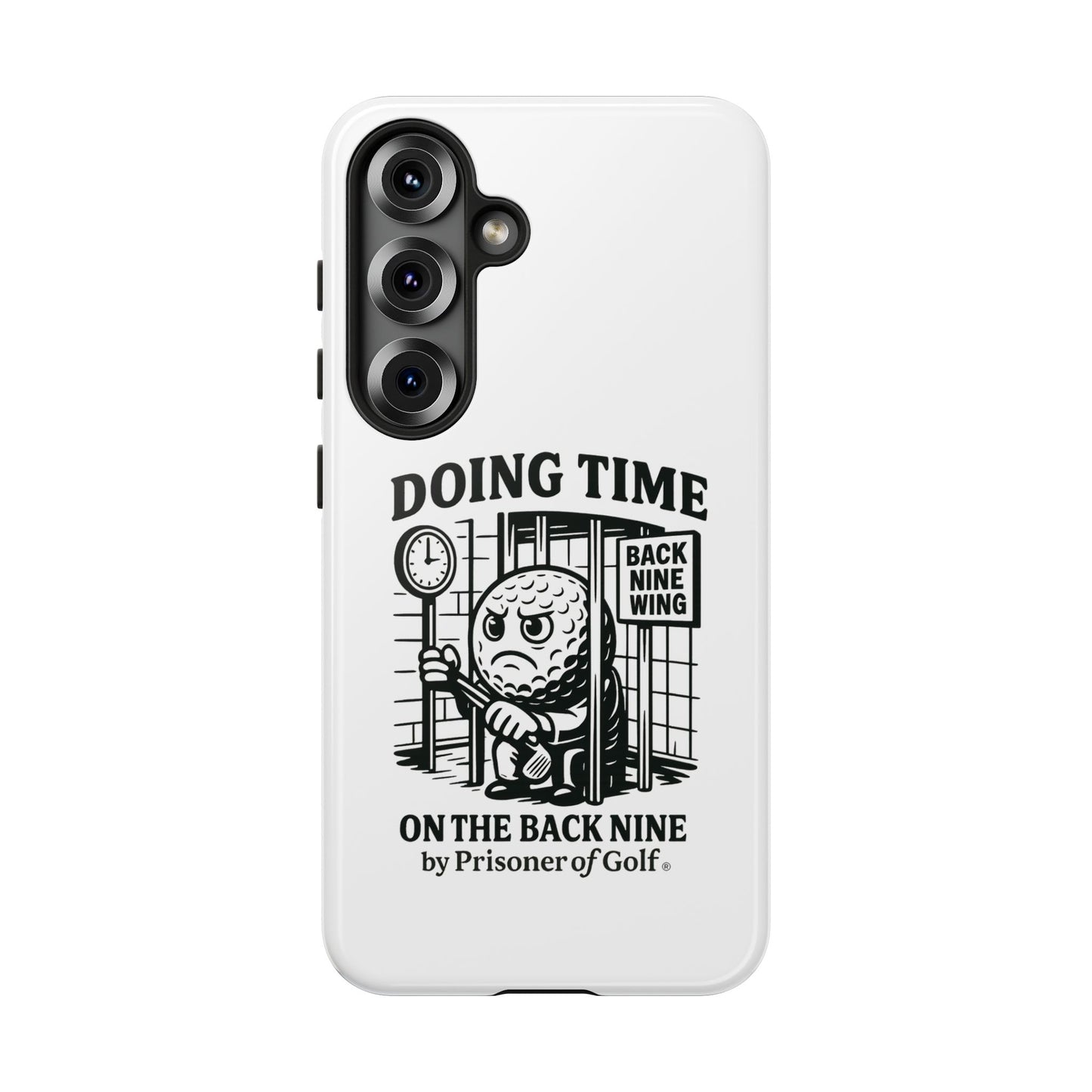 Doing Time on the Back Nine, Golf-Themed Phone Case, Funny Golf Gift, Golfer Accessory, Golf Lover's Case, Unique Sports Merchandise
