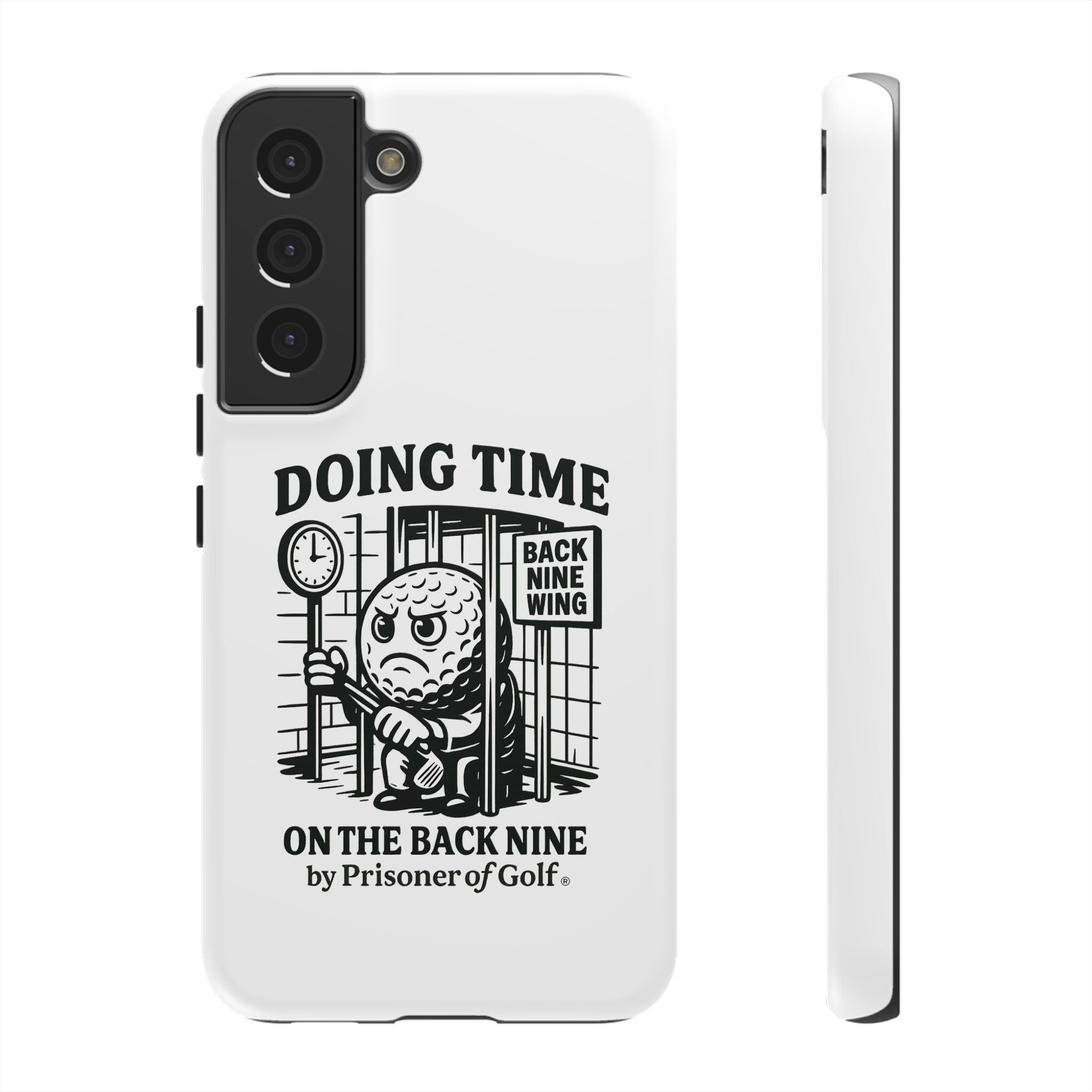 Doing Time on the Back Nine, Golf-Themed Phone Case, Funny Golf Gift, Golfer Accessory, Golf Lover's Case, Unique Sports Merchandise