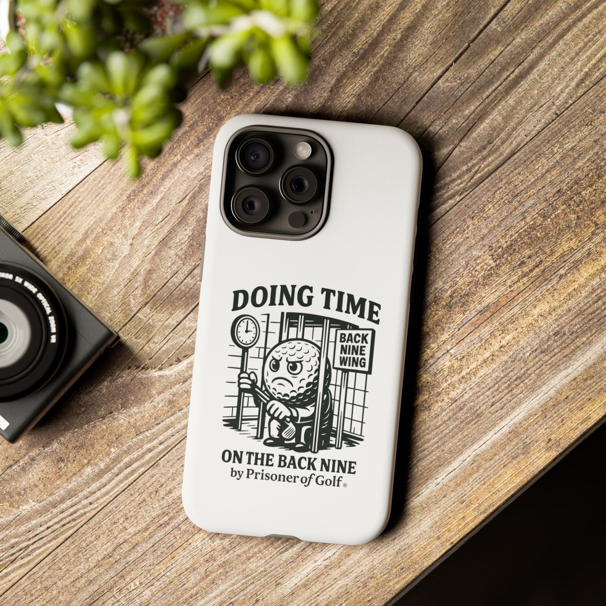 Doing Time on the Back Nine, Golf-Themed Phone Case, Funny Golf Gift, Golfer Accessory, Golf Lover's Case, Unique Sports Merchandise