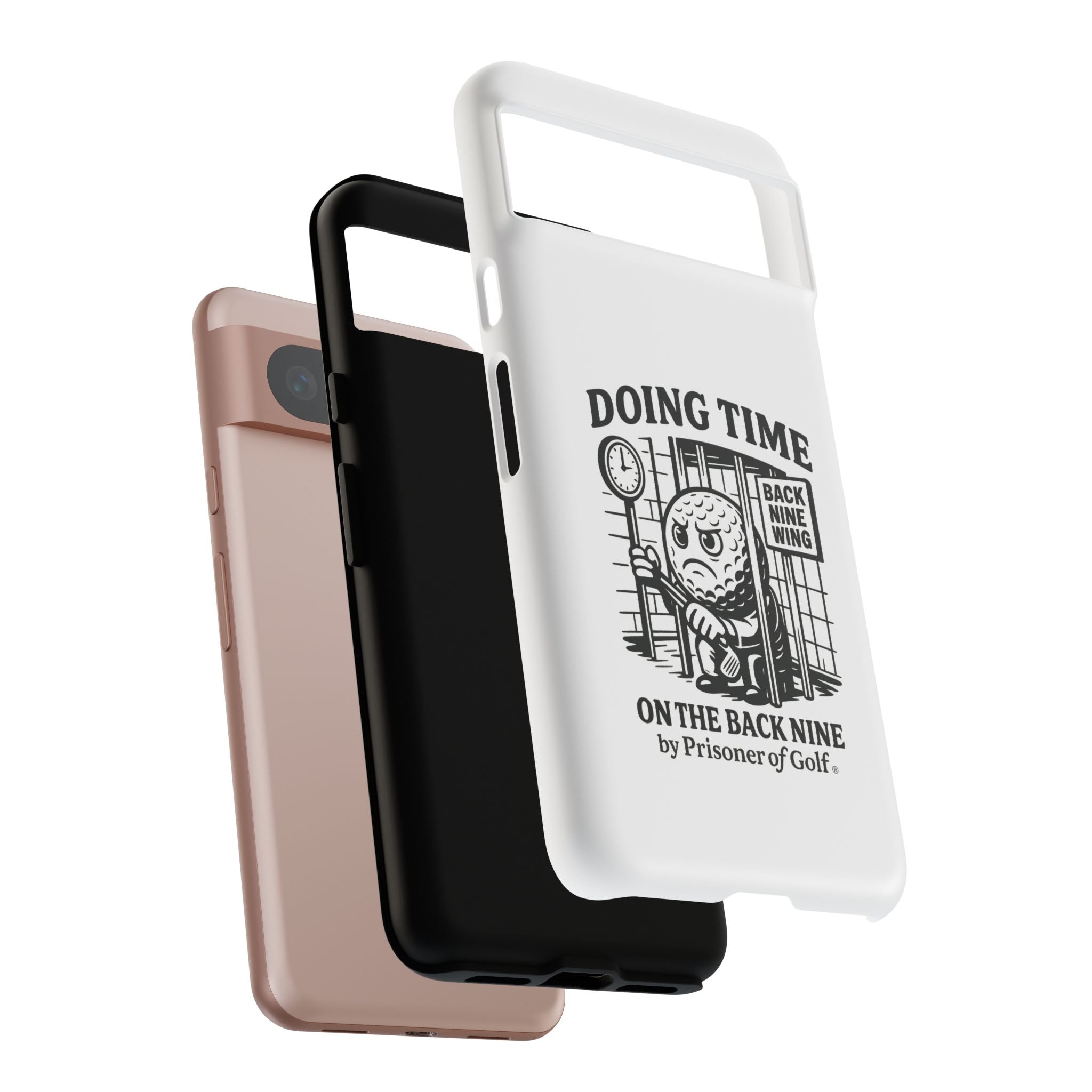 Doing Time on the Back Nine, Golf-Themed Phone Case, Funny Golf Gift, Golfer Accessory, Golf Lover's Case, Unique Sports Merchandise