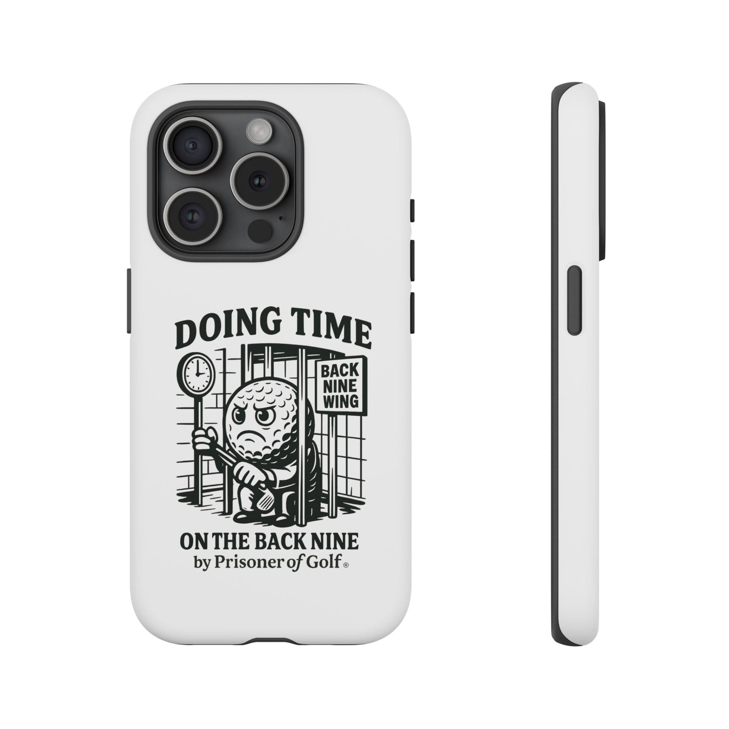 Doing Time on the Back Nine, Golf-Themed Phone Case, Funny Golf Gift, Golfer Accessory, Golf Lover's Case, Unique Sports Merchandise