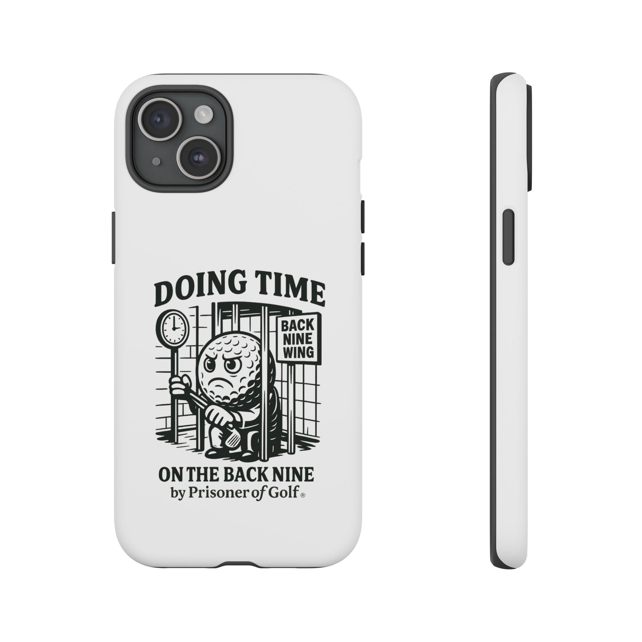 Doing Time on the Back Nine, Golf-Themed Phone Case, Funny Golf Gift, Golfer Accessory, Golf Lover's Case, Unique Sports Merchandise