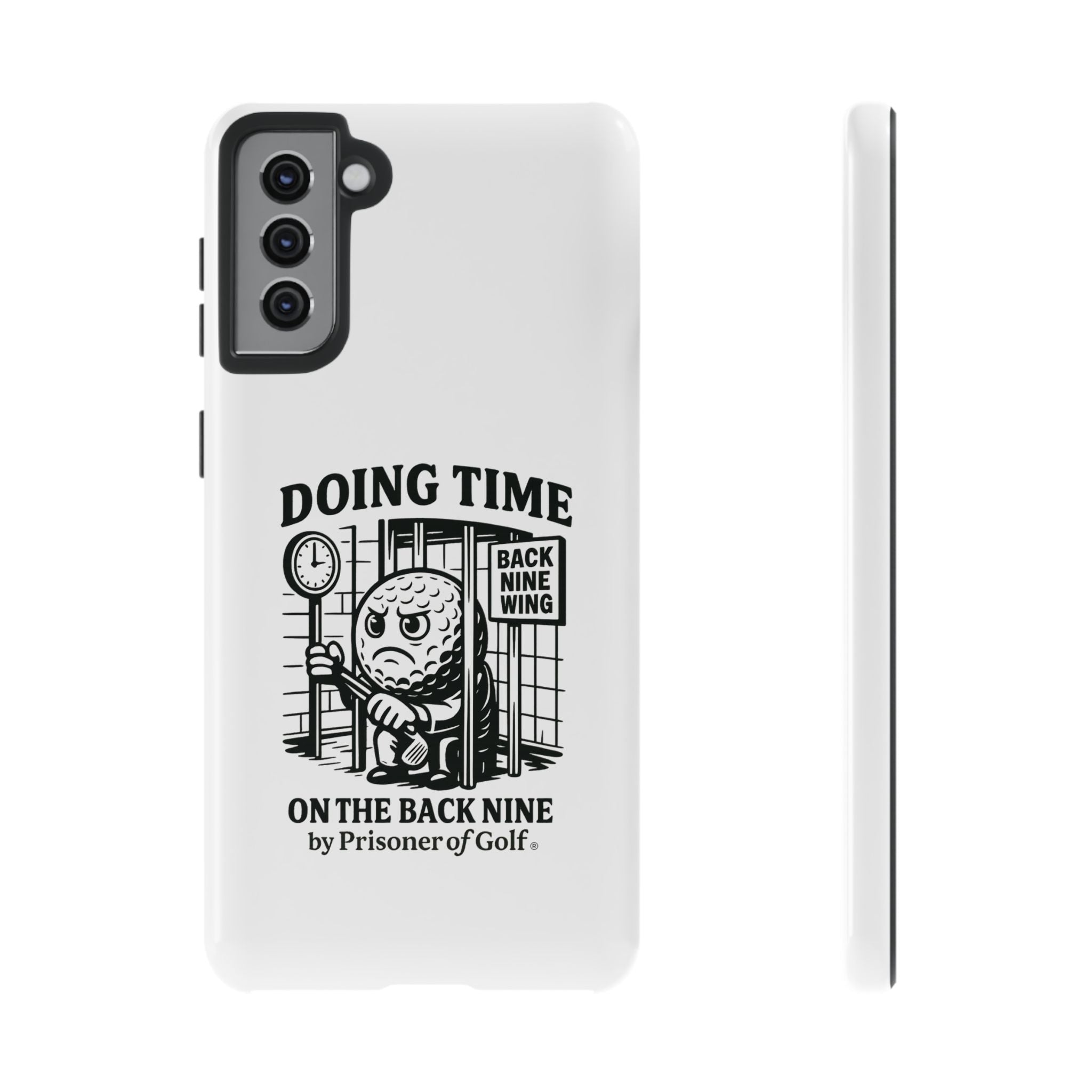 Doing Time on the Back Nine, Golf-Themed Phone Case, Funny Golf Gift, Golfer Accessory, Golf Lover's Case, Unique Sports Merchandise