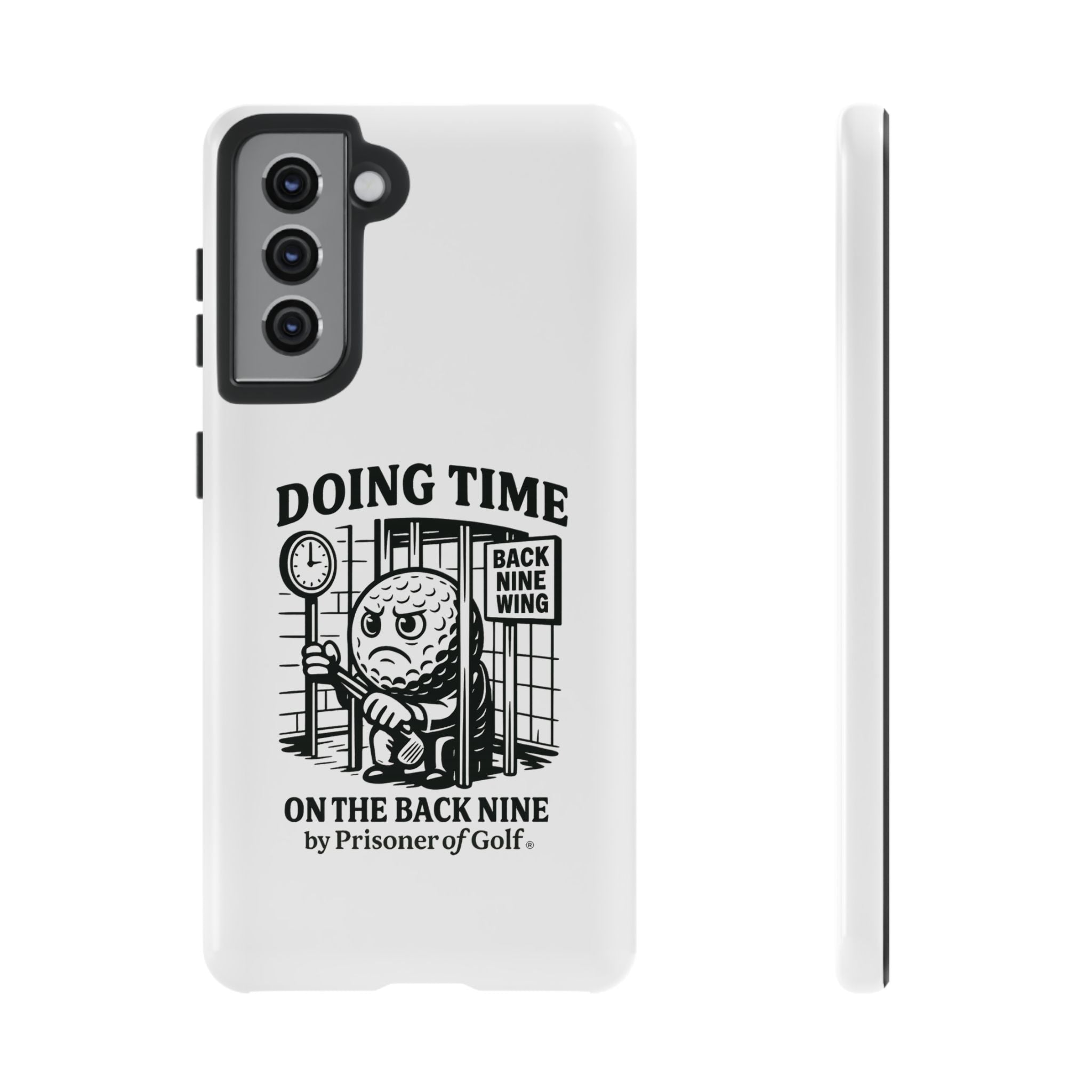 Doing Time on the Back Nine, Golf-Themed Phone Case, Funny Golf Gift, Golfer Accessory, Golf Lover's Case, Unique Sports Merchandise