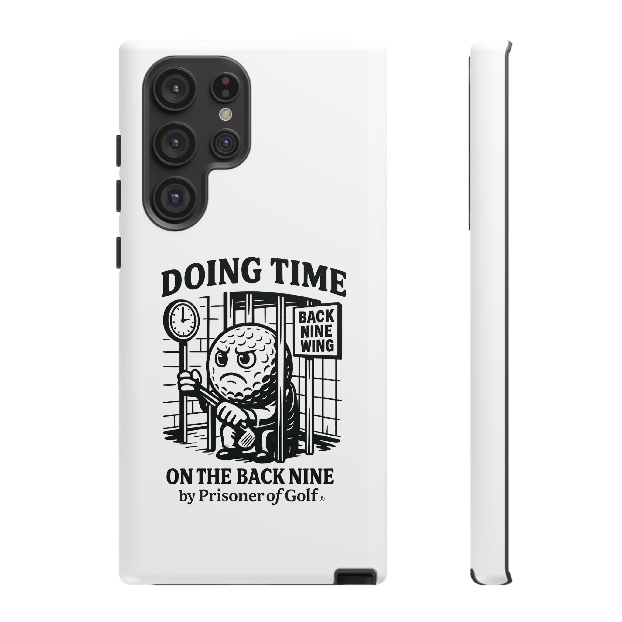 Doing Time on the Back Nine, Golf-Themed Phone Case, Funny Golf Gift, Golfer Accessory, Golf Lover's Case, Unique Sports Merchandise