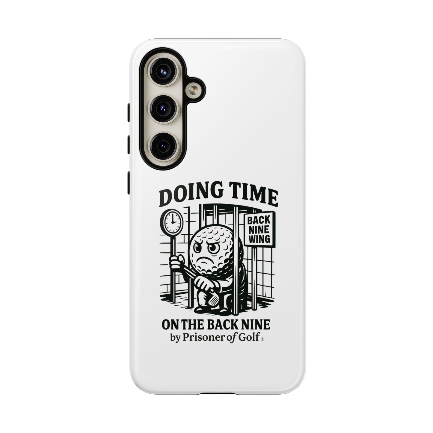 Doing Time on the Back Nine, Golf-Themed Phone Case, Funny Golf Gift, Golfer Accessory, Golf Lover's Case, Unique Sports Merchandise