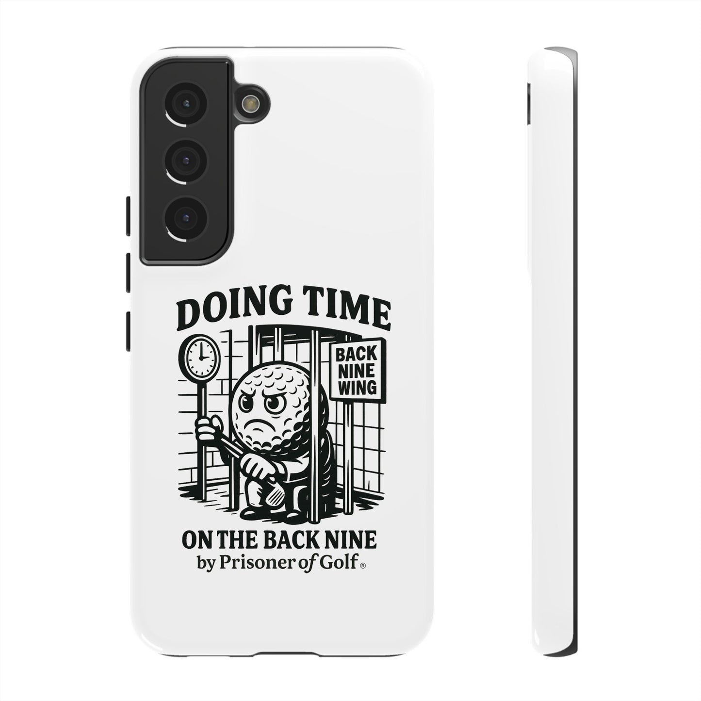 Doing Time on the Back Nine, Golf-Themed Phone Case, Funny Golf Gift, Golfer Accessory, Golf Lover's Case, Unique Sports Merchandise