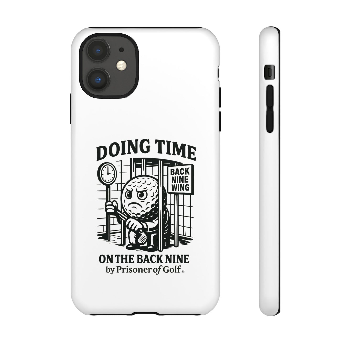 Doing Time on the Back Nine, Golf-Themed Phone Case, Funny Golf Gift, Golfer Accessory, Golf Lover's Case, Unique Sports Merchandise