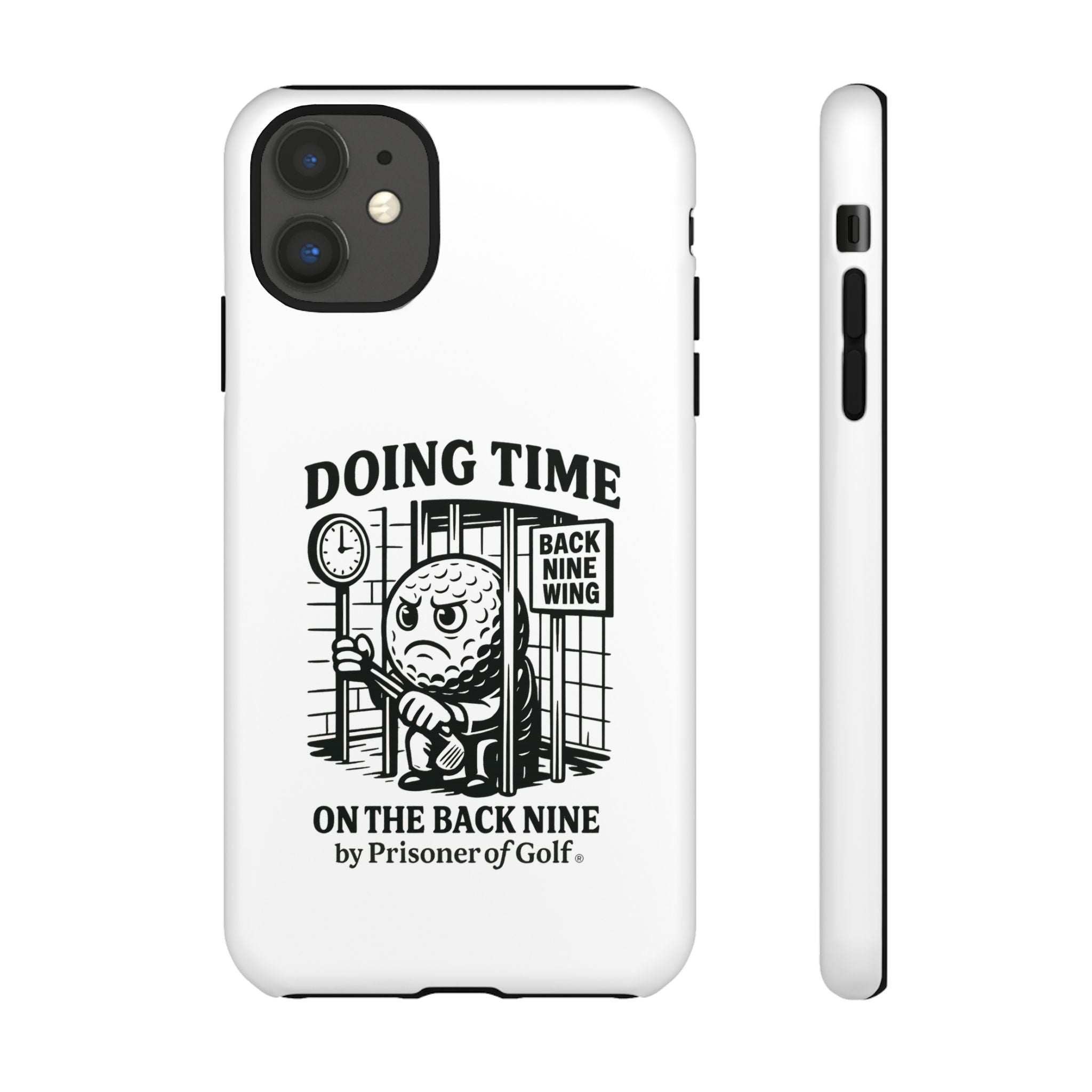 Doing Time on the Back Nine, Golf-Themed Phone Case, Funny Golf Gift, Golfer Accessory, Golf Lover's Case, Unique Sports Merchandise
