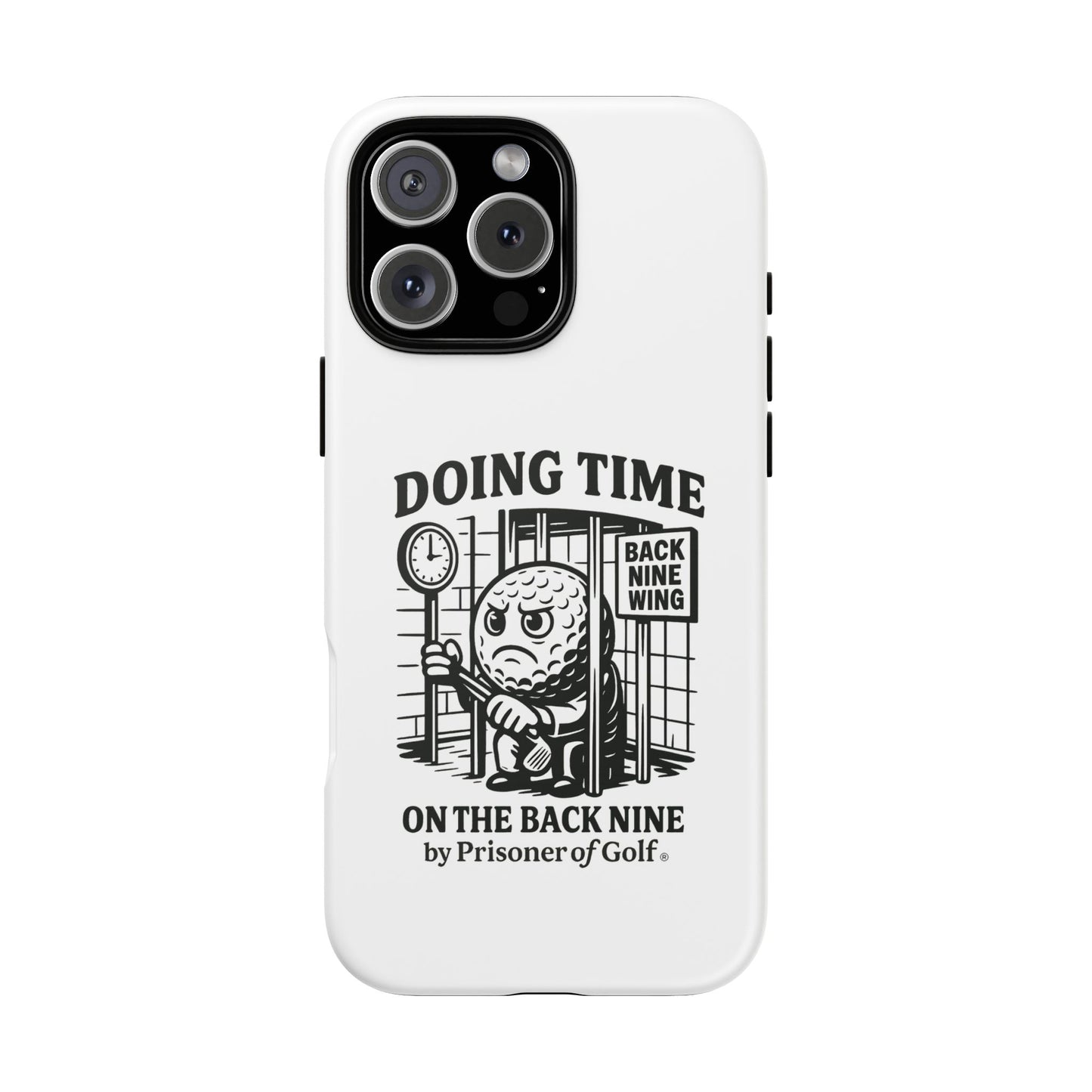 Doing Time on the Back Nine, Golf-Themed Phone Case, Funny Golf Gift, Golfer Accessory, Golf Lover's Case, Unique Sports Merchandise