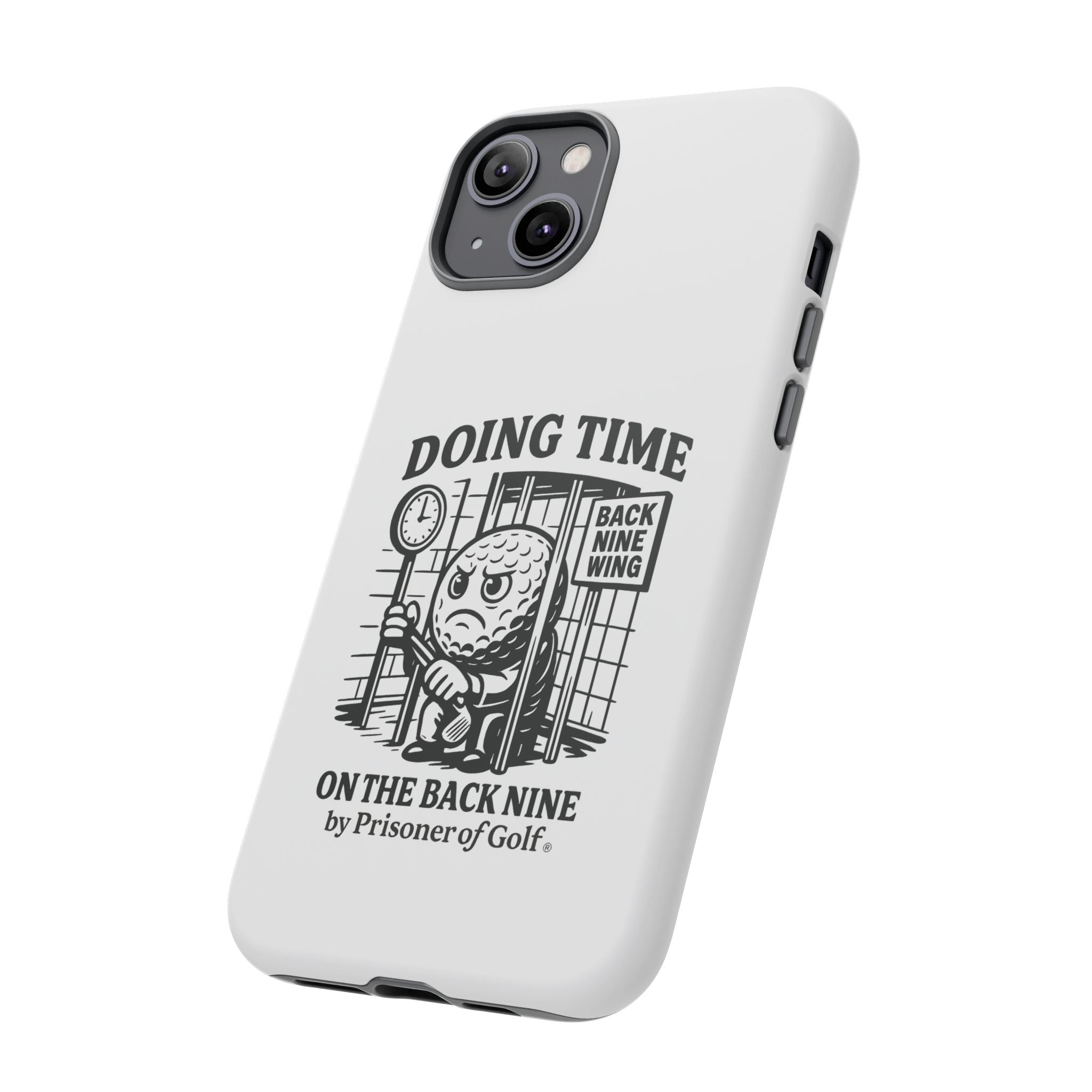 Doing Time on the Back Nine, Golf-Themed Phone Case, Funny Golf Gift, Golfer Accessory, Golf Lover's Case, Unique Sports Merchandise