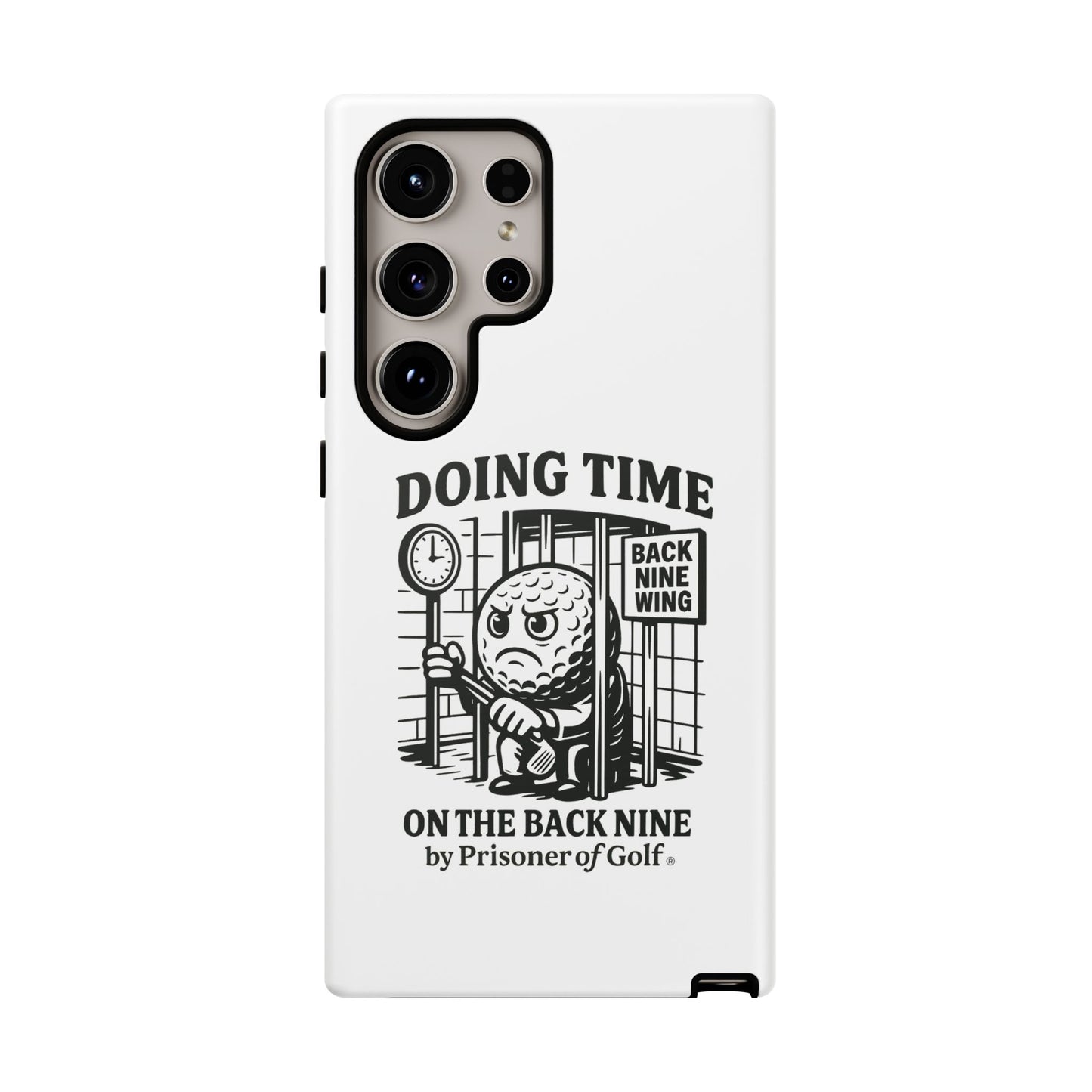 Doing Time on the Back Nine, Golf-Themed Phone Case, Funny Golf Gift, Golfer Accessory, Golf Lover's Case, Unique Sports Merchandise