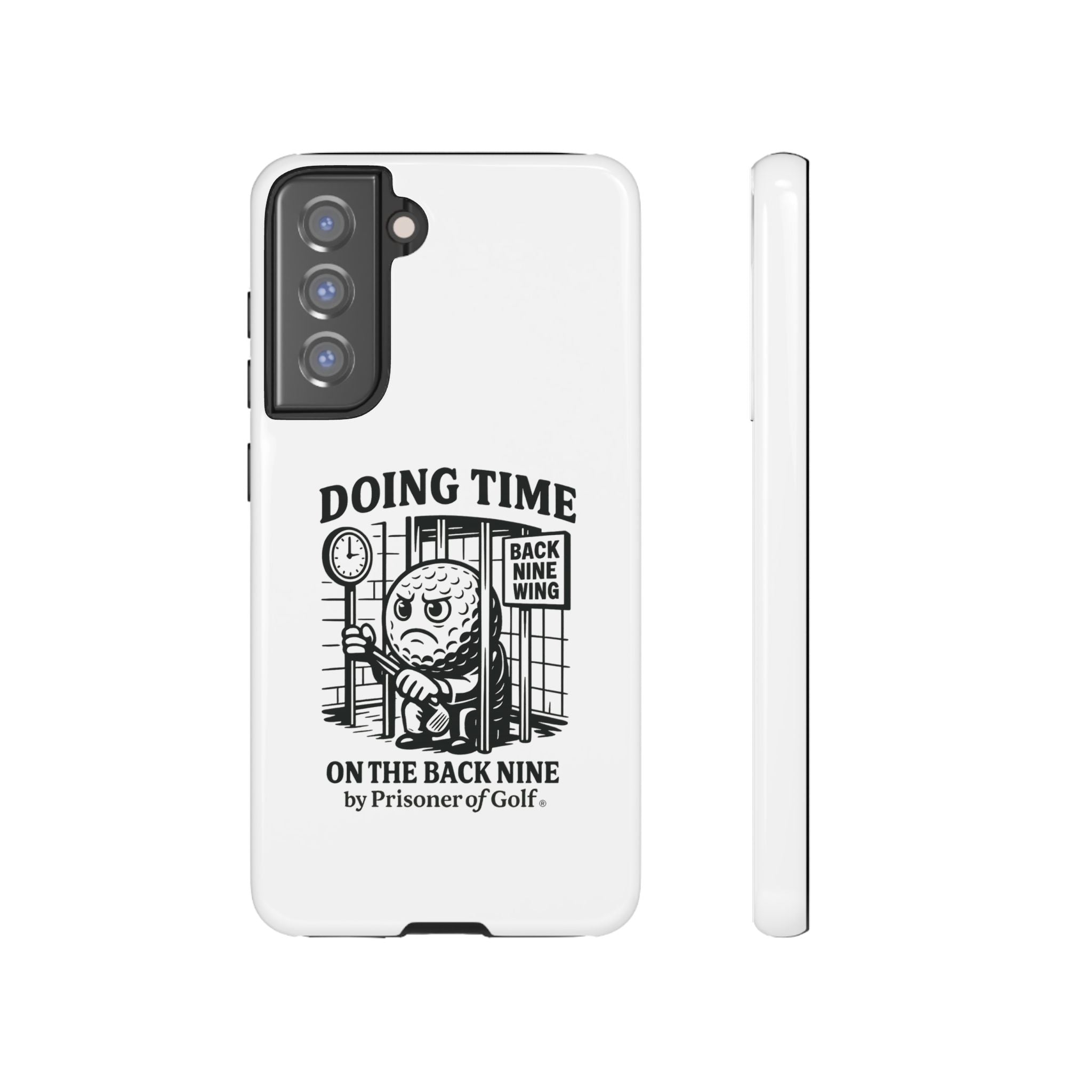 Doing Time on the Back Nine, Golf-Themed Phone Case, Funny Golf Gift, Golfer Accessory, Golf Lover's Case, Unique Sports Merchandise