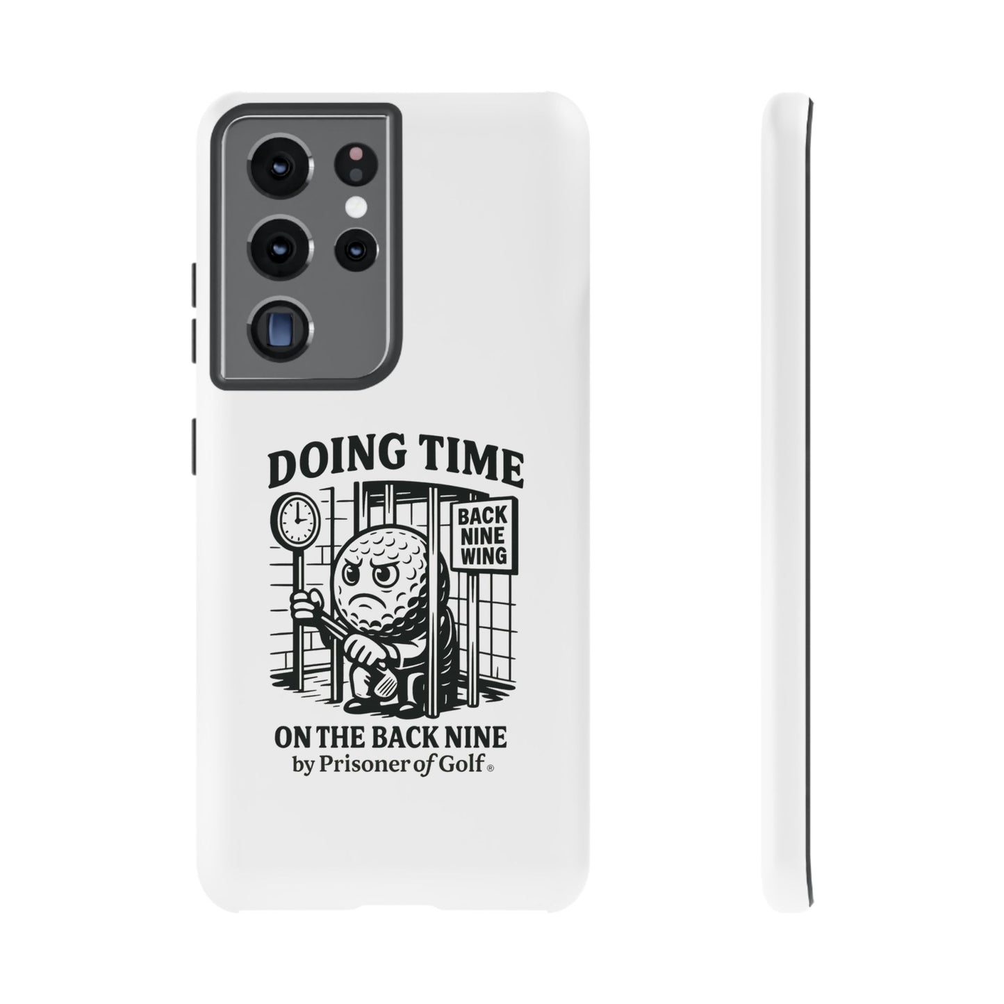 Doing Time on the Back Nine, Golf-Themed Phone Case, Funny Golf Gift, Golfer Accessory, Golf Lover's Case, Unique Sports Merchandise