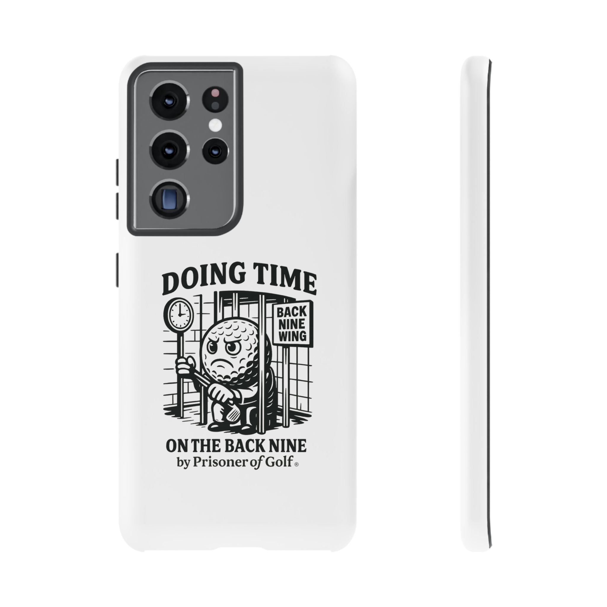 Doing Time on the Back Nine, Golf-Themed Phone Case, Funny Golf Gift, Golfer Accessory, Golf Lover's Case, Unique Sports Merchandise